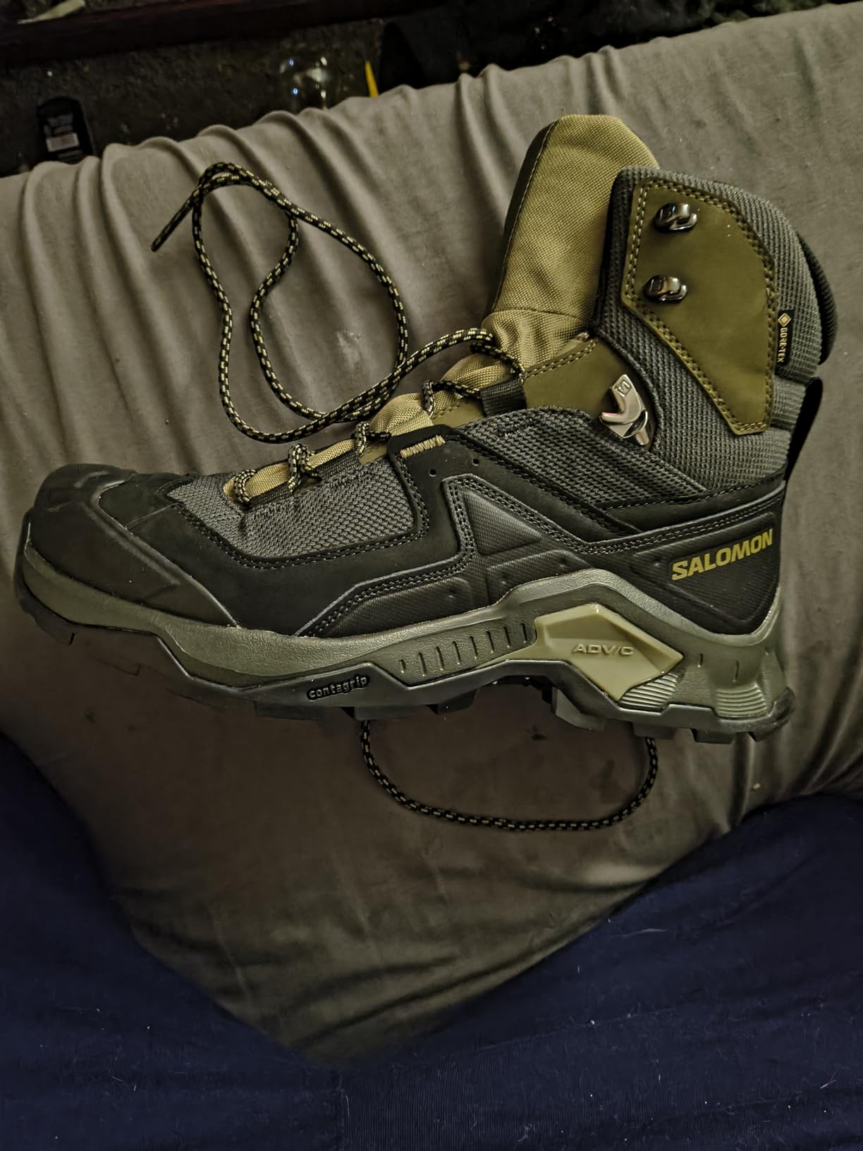 Salomon Men’s Quest Element Gore-Tex, Waterproof Neutral Leather Hiking Boots customer photo 1