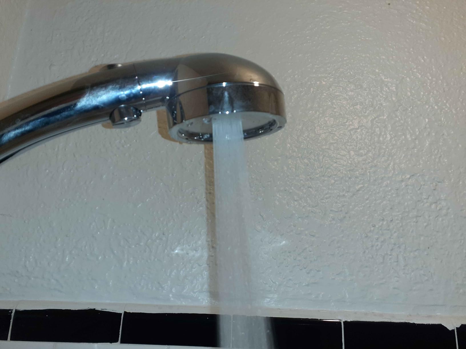 High Pressure Handheld Shower Head with ON/OFF Pause Switch | 3 Spray Modes Shower Wand with Shut Off Button, Camper & RV Showerhead with Hose & Angle Adjustable Bracket, Chrome Finish customer photo 1