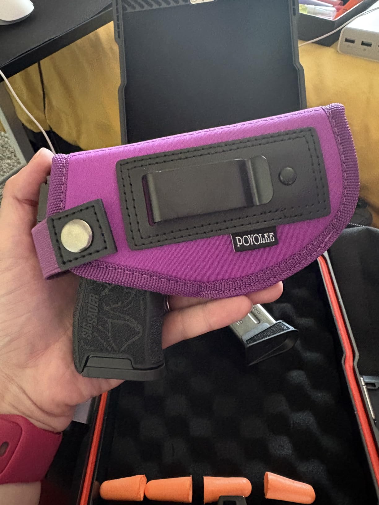 Gun Holster for Women Concealed Carry Holster for Pistols Universal IWB Holster Fits Glock 19 26 43 Springfie XD LC9 & All Similar Handguns customer photo 1