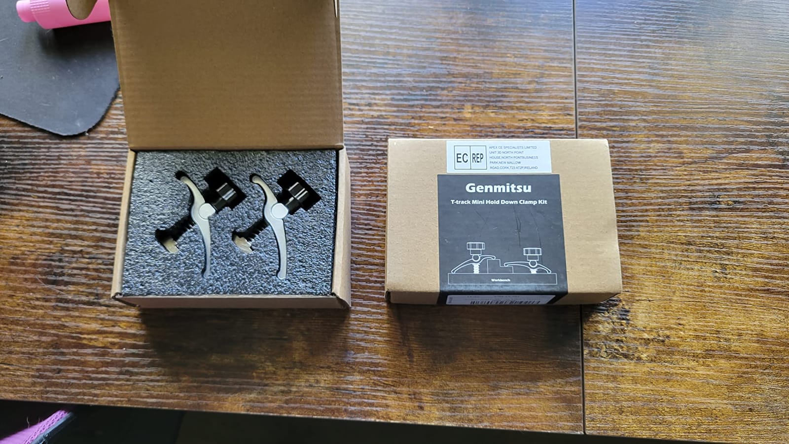 Genmitsu 2PCS T-Track Mini Hold Down Clamp Kit, CNC Router Clamp for Woodworking and Metalworking, Compatible with 3018 CNC Router Machines, 3018-PRO/ 3018-PROVer/ MX3, 2.57’’Lx 0.79’’Wx 1.97’’H customer photo 1