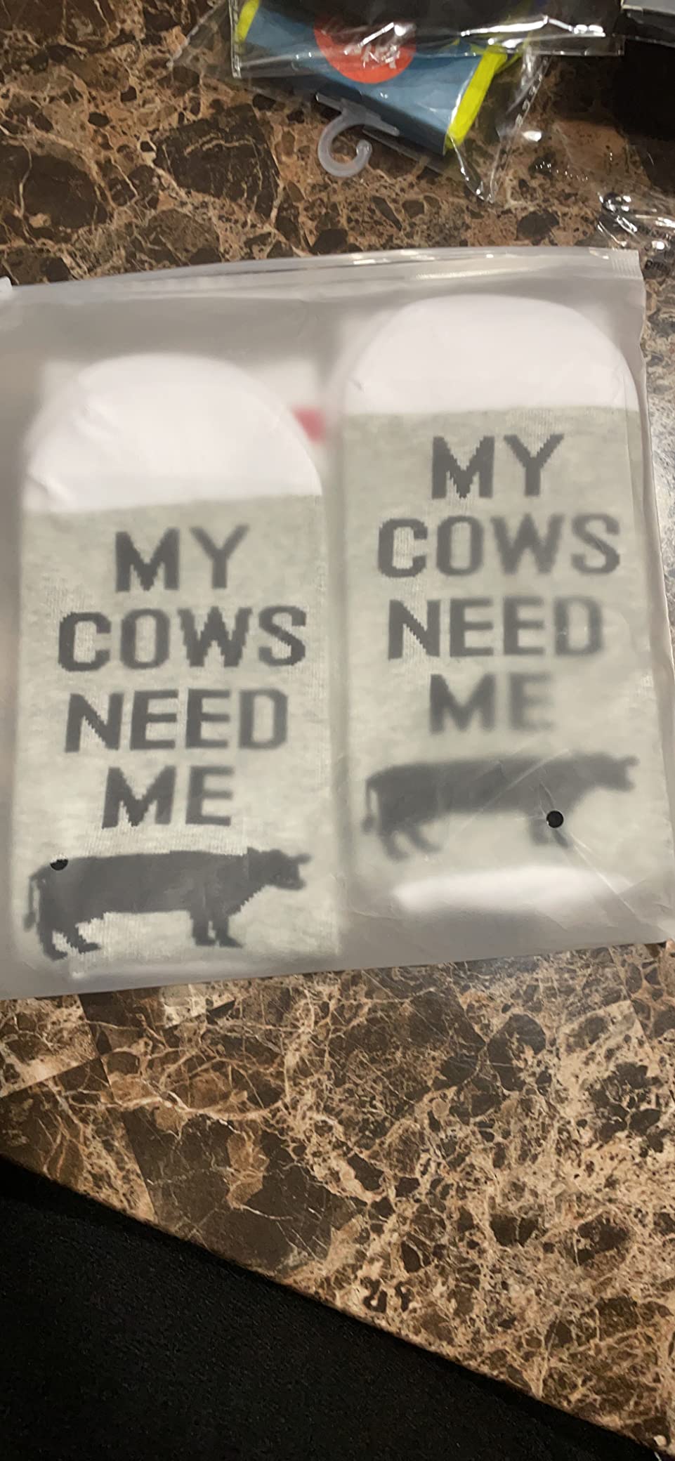 GJTIM 2PAIRS Farm Sock Farming Gift Sorry I Can't My Chickens Need Me Funny Chicken Socks For Farmer customer photo 2