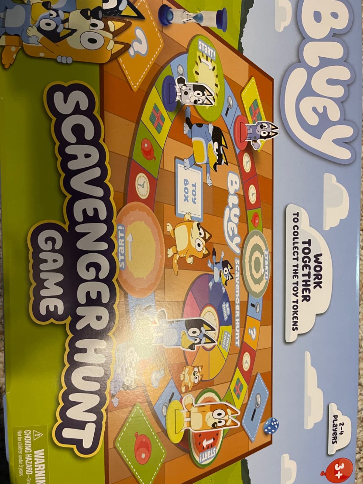 Bluey Scavenger Hunt Board Game, Cooperative Play with 4 Exclusive Mini-Figures, Indoor Games for Kids Ages 5+, Fun Toy Token Collecting Game customer photo 1