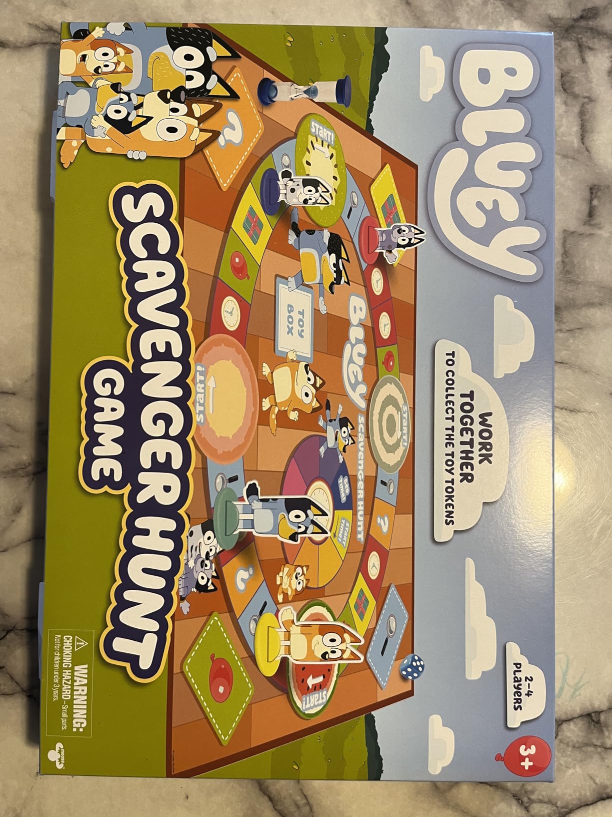 Bluey Scavenger Hunt Board Game, Cooperative Play with 4 Exclusive Mini-Figures, Indoor Games for Kids Ages 5+, Fun Toy Token Collecting Game customer photo 2