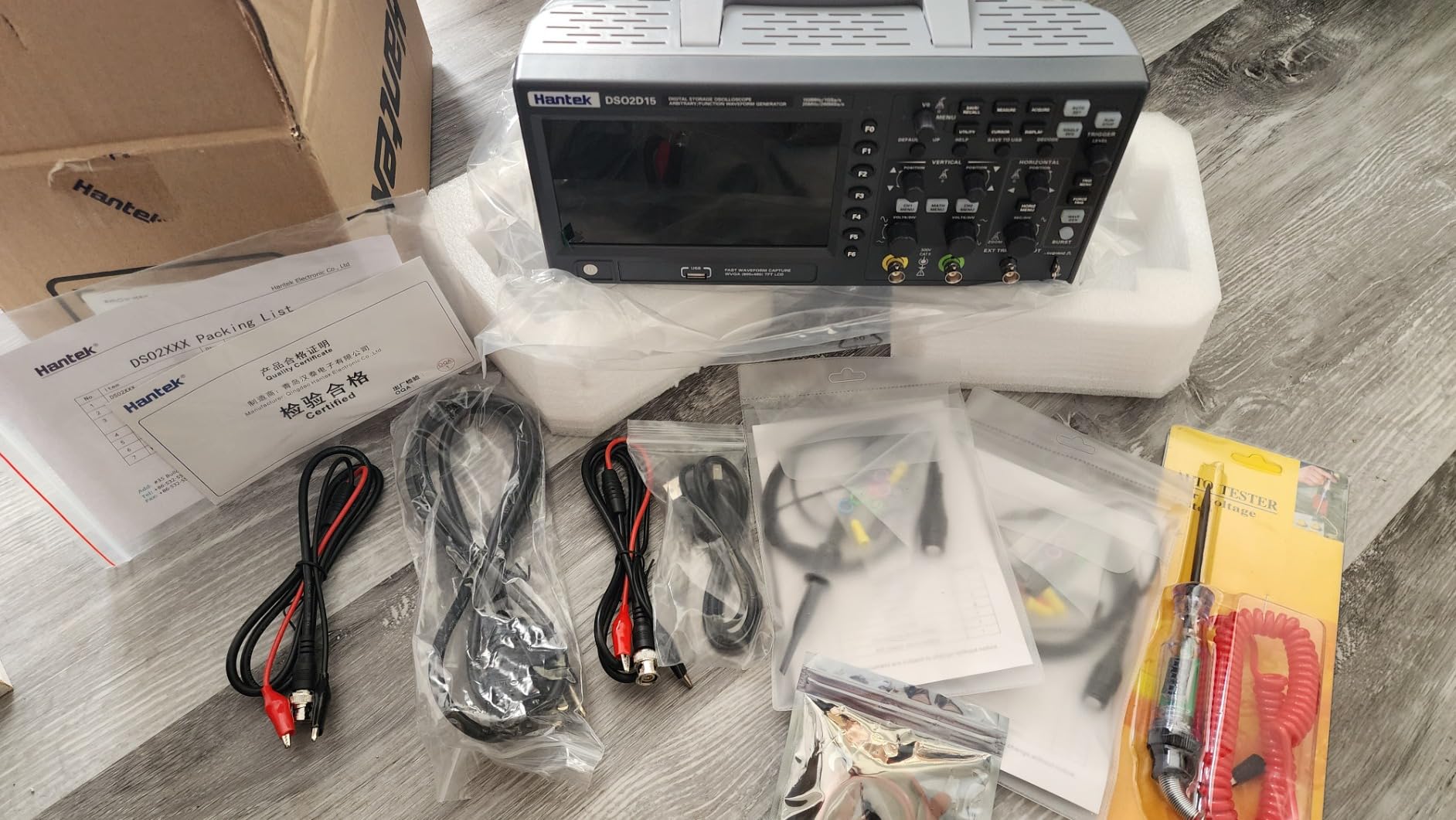 Hantek DSO2D15 Digital Storage Lab Oscilloscopes150MHz Bandwidth 2CH customer photo 2