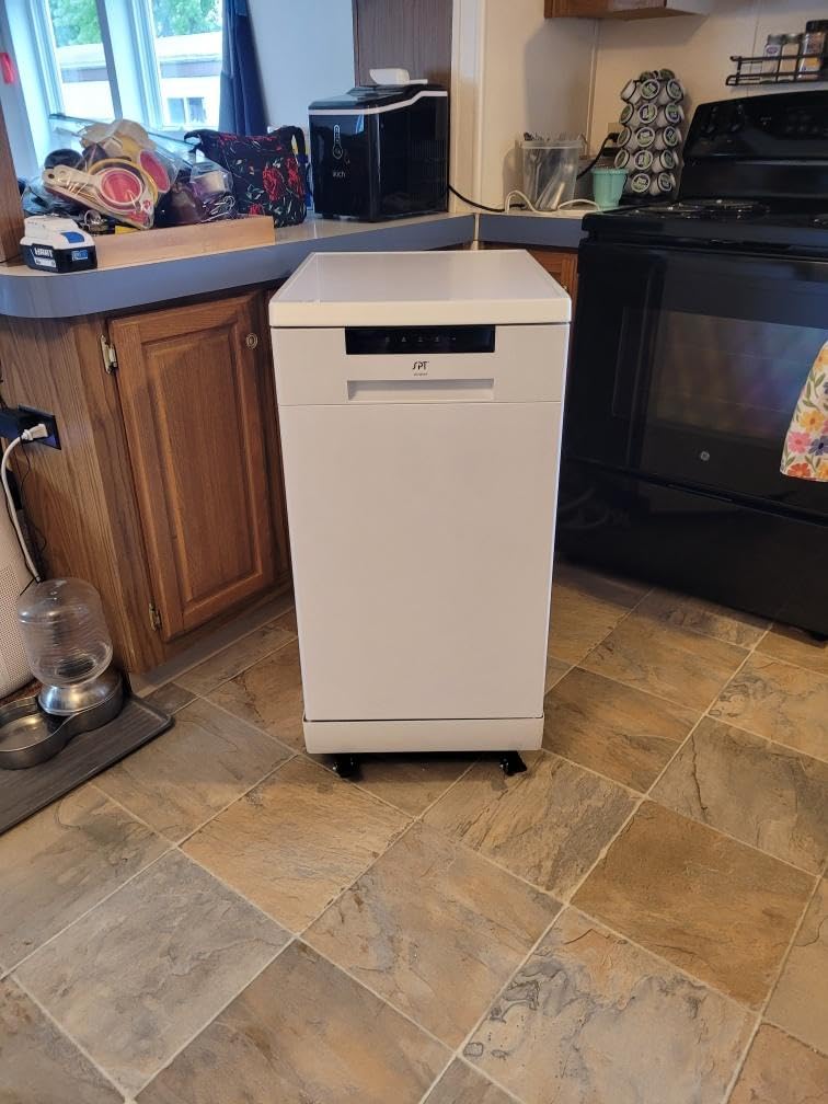 SPT SD-9263WA 18″ Wide Portable Dishwasher with ENERGY STAR, 6 Wash Programs, 8 Place Settings and Stainless Steel Tub – White customer photo 1