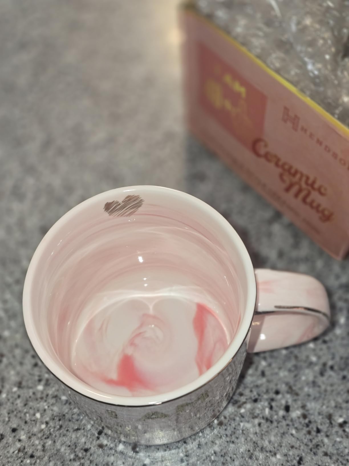 50th Birthday Gifts for Women - Funny Turning 50 Year Old Birthday Gift Ideas for Wife, Mom, Daughter, Sister, Aunt, Best Friends, BFF, Coworkers - Fabulous Pink Marble Mug, Ceramic 11.5oz Coffee Cup customer photo 1