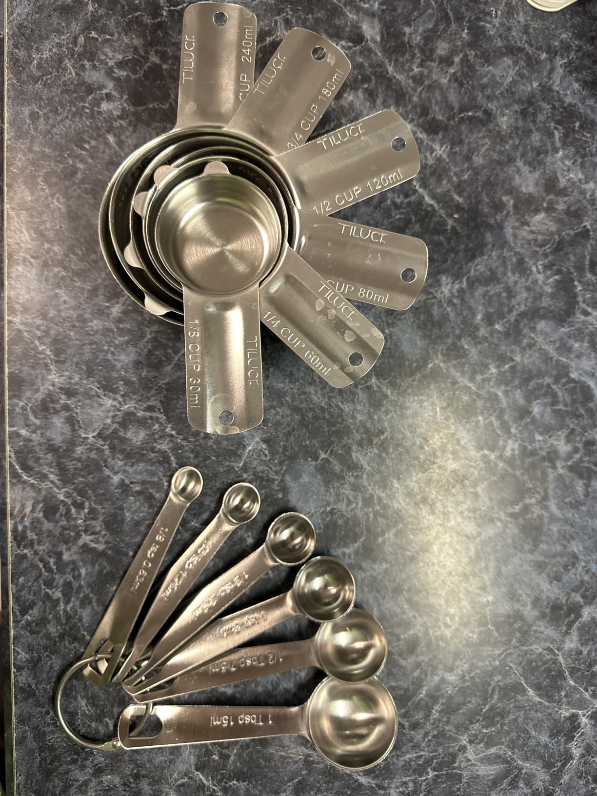 TILUCK Stainless Steel Measuring Cups & Spoons Set, Cups and Spoons customer photo 1