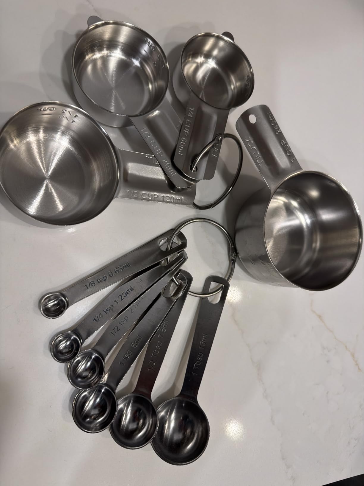 TILUCK Stainless Steel Measuring Cups & Spoons Set, Cups and Spoons customer photo 2