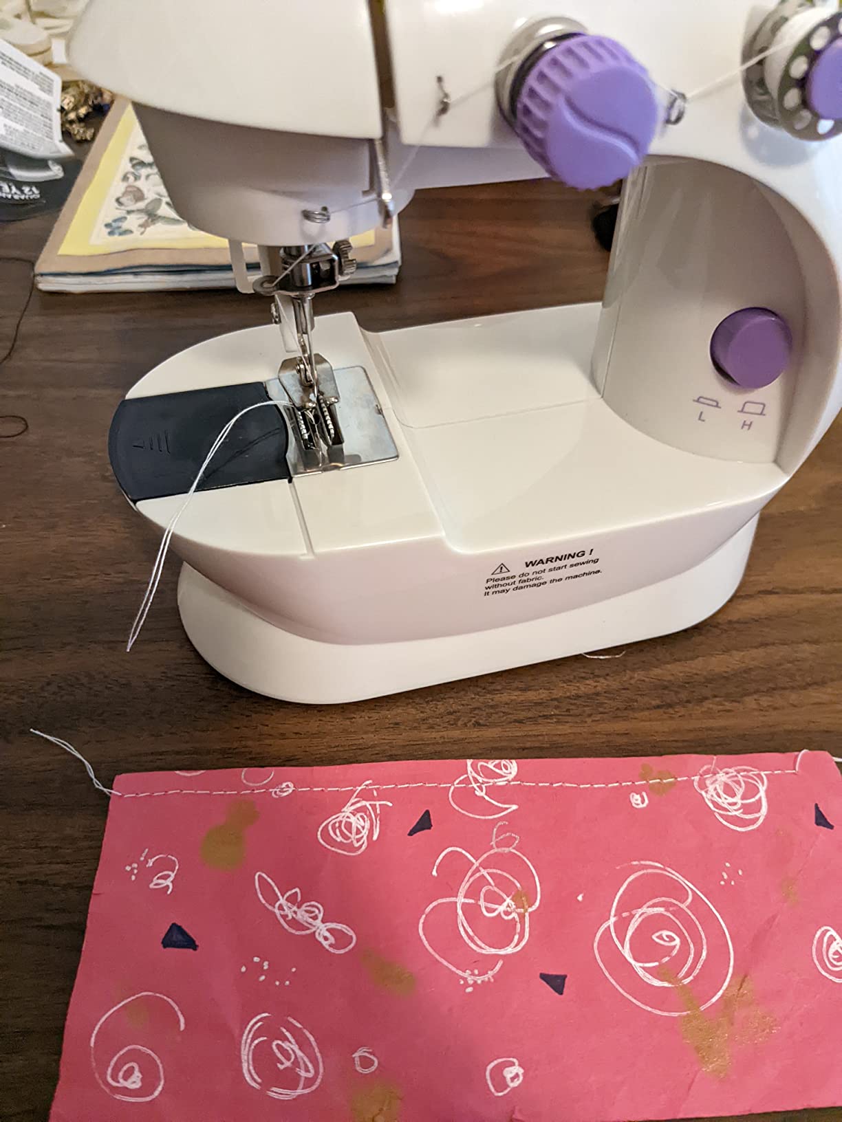 Made By Me My Very Own Sewing Machine for Beginner, Portable Battery Powered First Sewing Machine for Kids Ages 8+, Includes Fabric, Thread, Measuring Tape, and Stuffing customer photo 2