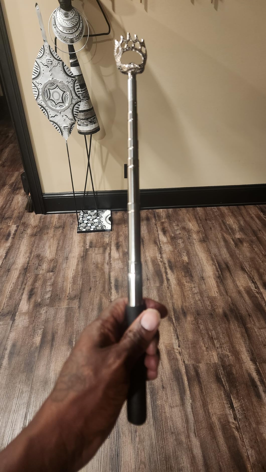 Telescoping Back Scratcher with 5 Interchangeable Heads, Gifts for Men customer photo 1
