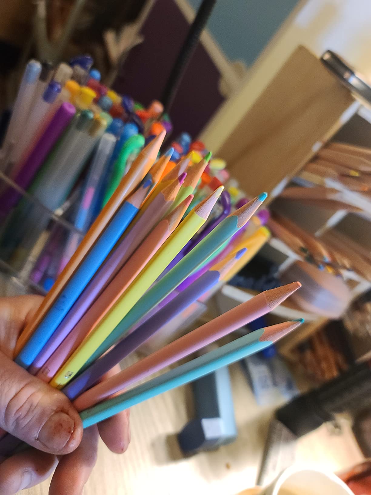 ECOTREE Pastel Macaron Colored Pencils, Back to School Supplies, 12 Count customer photo 1
