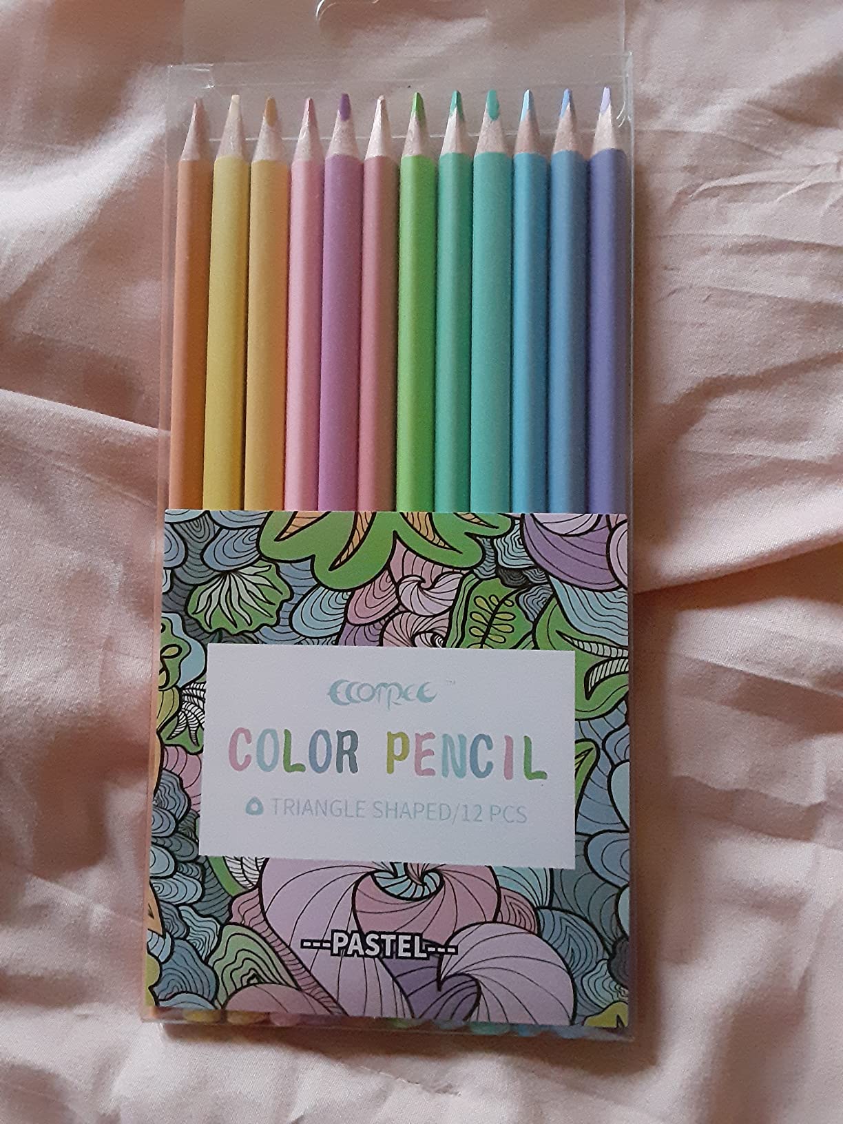 ECOTREE Pastel Macaron Colored Pencils, Back to School Supplies, 12 Count customer photo 2