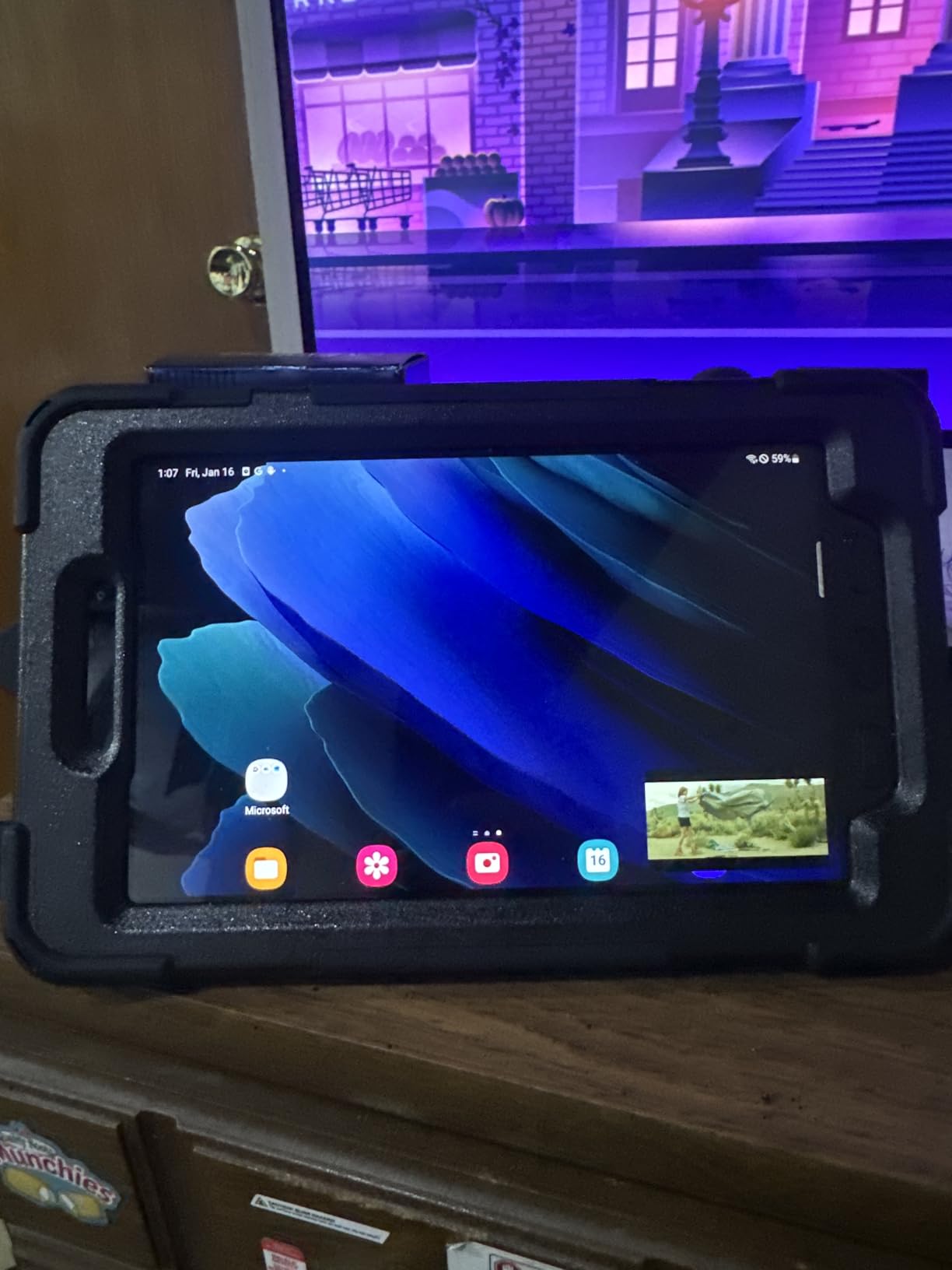 Samsung Galaxy Tab Active3 Enterprise Edition 8” Rugged Multi Purpose Tablet |64GB & WiFi & LTE (Unlocked) | Biometric Security (SM-T577UZKDN14), Black (Renewed) customer photo 1