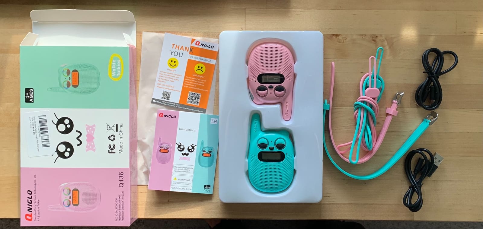 Qniglo Walkie Talkies for Kids, 3 Miles Long Range customer photo 1