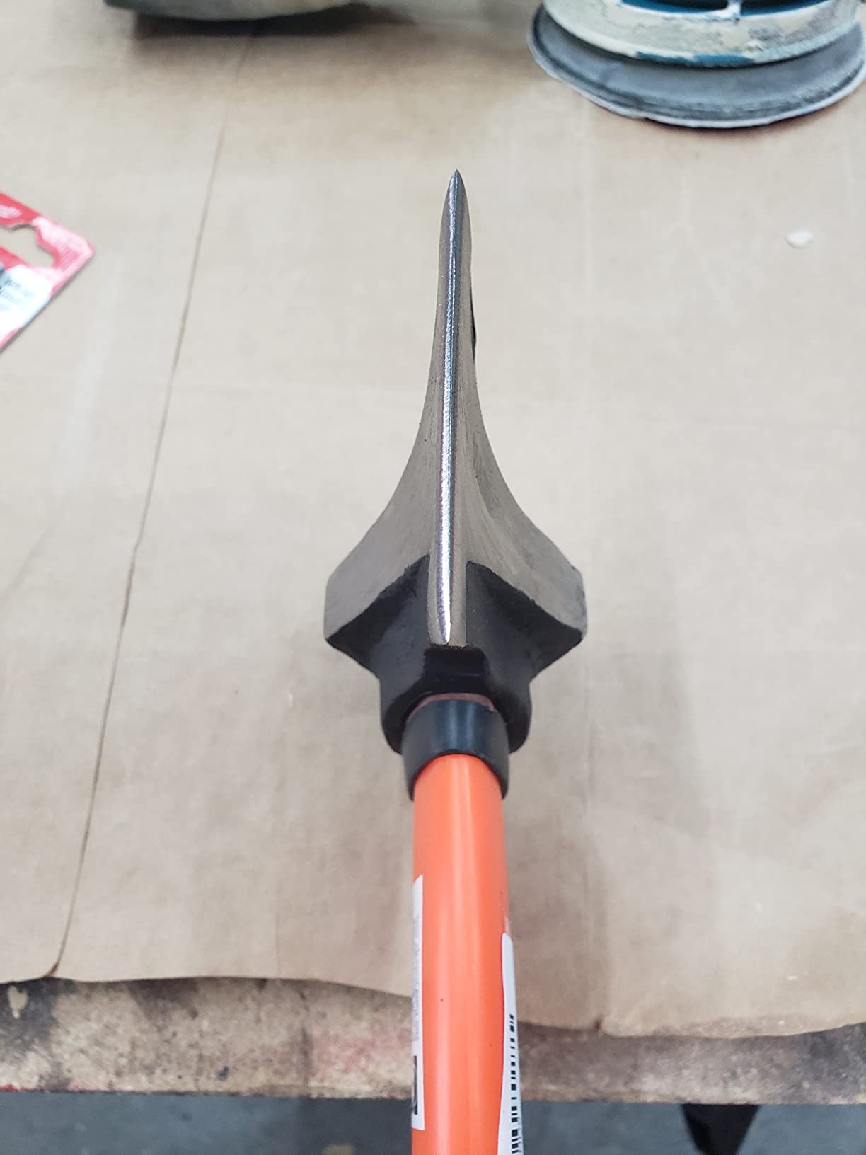 Edward Tools Wood Splitting Maul 17” - 3 lb. Axe and Sledge Combined - Forged Steel Head - Splits Wood Better Than Camp Axe or Hatchet - Kindling Splitter - Rubber Sheath customer photo 2