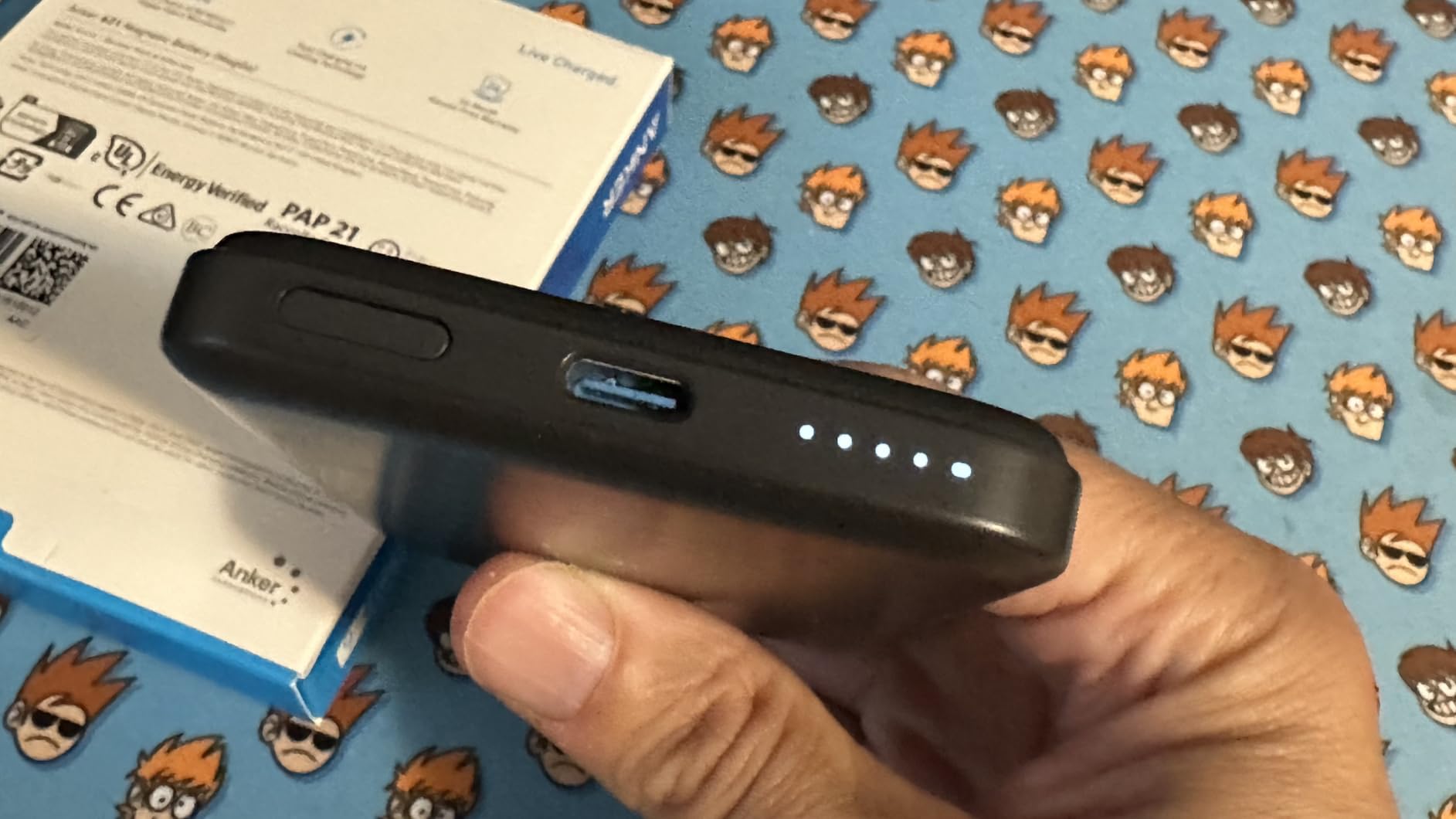 Anker 621 MagGo Power Bank, 5,000mAh Magnetic Portable Charger | Travel Essential Battery Pack with USB-C Cable, Compatible with iPhone 16 / 15 / 14 / 13 / 12 Series customer photo 1