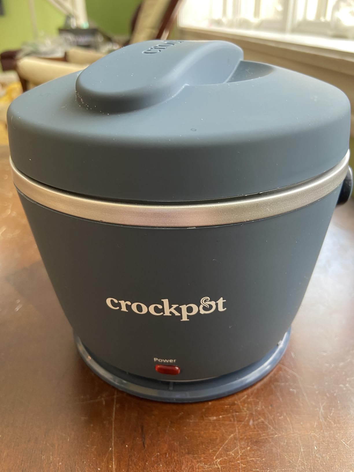 Crock-Pot 20oz Portable Electric Food Warmer, Personal Lunch Box Keeps Food Spill-Free & Warm, Ideal for Travel, Work, Car, On-the-Go, Dishwasher-Safe, Giftable, Faded Blue customer photo 1