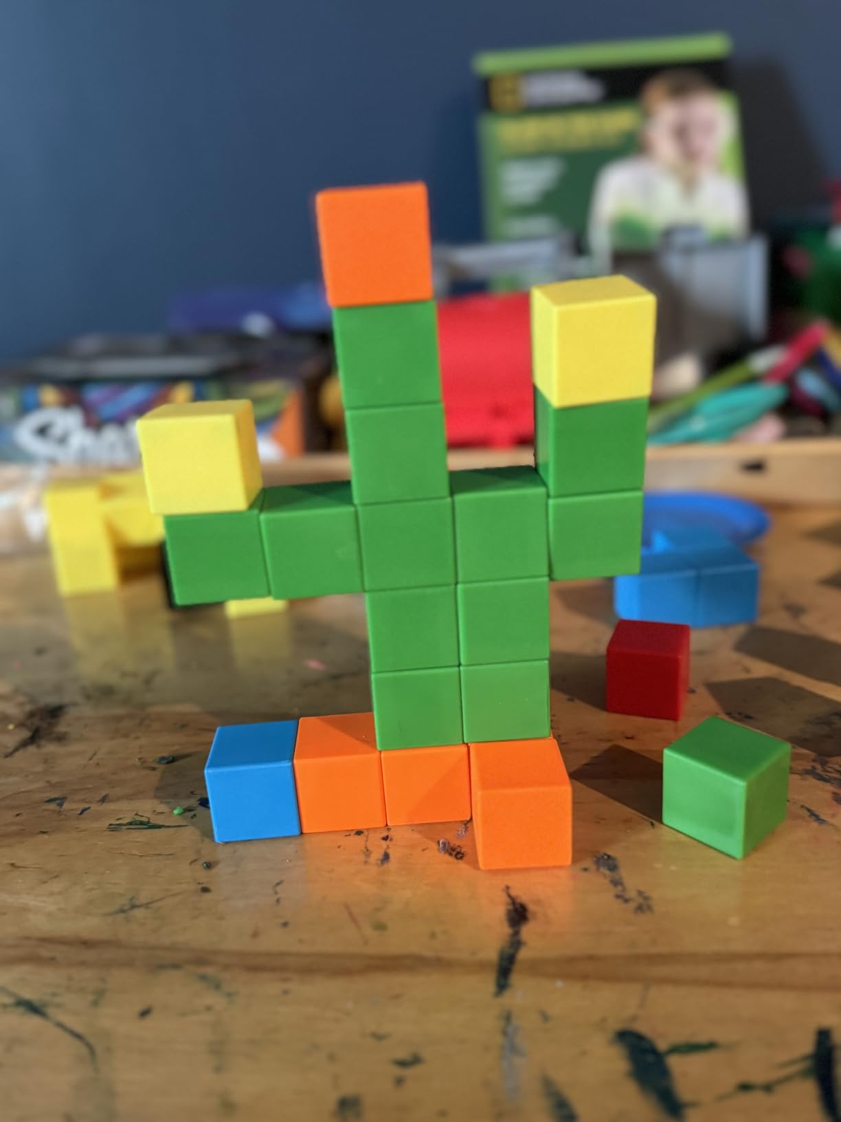 48PCS Large Magnetic Blocks, Magnet Building Cubes for Toddler 3+ Boy Girls customer photo 1