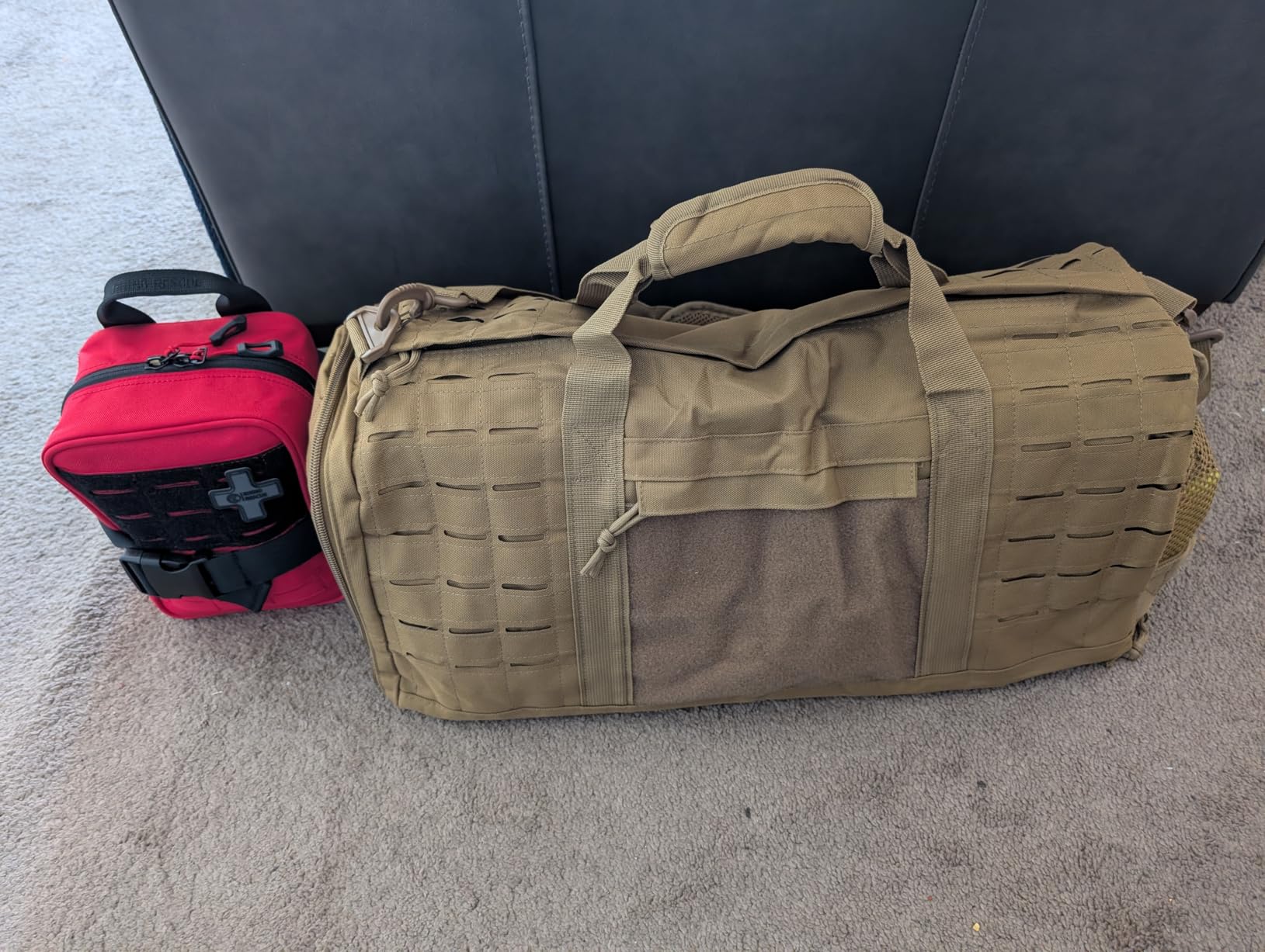 QT&QY 40L Military Tactical Duffle Bag For Men Sport Gym Fitness Tote Travel Training Workout With Shoe Compartment Basketball Football Weekender customer photo 1