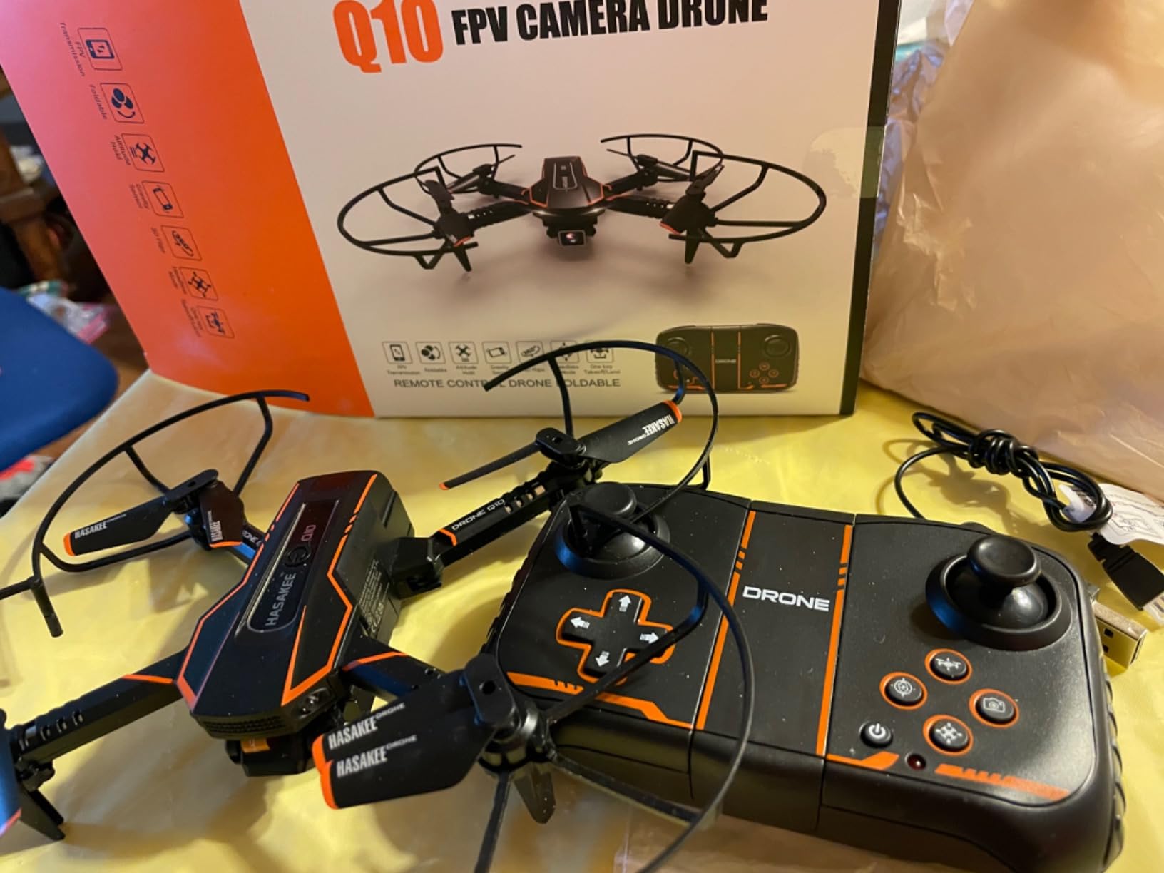 AVIALOGIC Mini Drone with Camera for Kids, Remote Control Helicopter Toys Gifts for Boys Girls, FPV RC Quadcopter with 1080P HD Live Video Camera, Altitude Hold, Gravity Control, 2 Batteries, Black customer photo 1