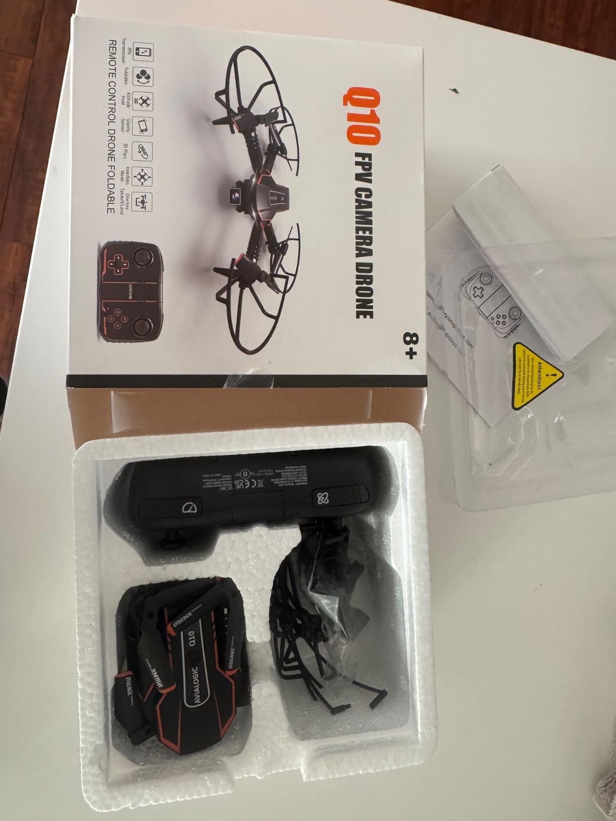 AVIALOGIC Mini Drone with Camera for Kids, Remote Control Helicopter Toys Gifts for Boys Girls, FPV RC Quadcopter with 1080P HD Live Video Camera, Altitude Hold, Gravity Control, 2 Batteries, Black customer photo 2