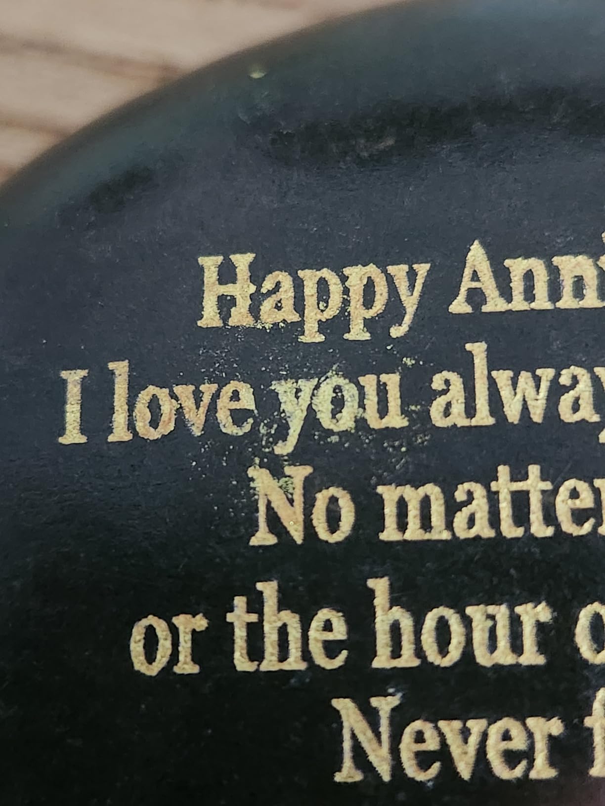 VELENTI Happy Anniversary Decorative Stones Rock - Heartwarming You are My Rock Wedding Presents, Inspiring Anniversaries Keepsake for Her, Decorative Accessories Anniversary Present for Him customer photo 2