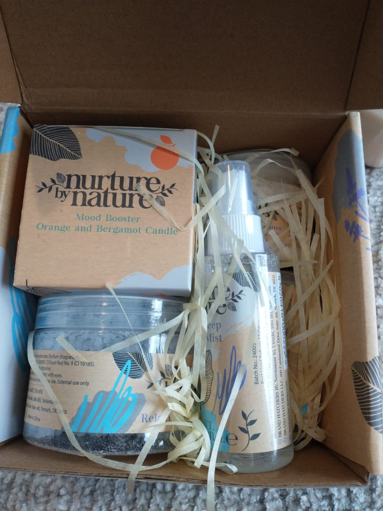 Nurture by Nature Spa Gift Baskets for Women - at Home Spa Kit, Bath Set customer photo 2