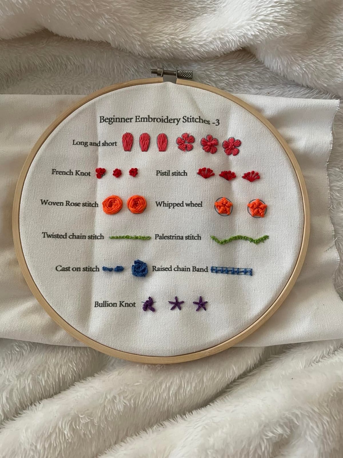 Bonroy Embroidery Practice kit for Adult Beginners with Step-By-Step Videos customer photo 1
