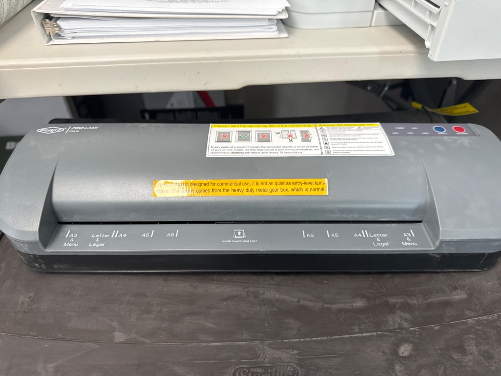 SINCHI 13-Inch Thermal Laminator & Foil Applicator, 3–10 Mil, 4-Roller, 55s Warm-Up, 18 seconds/page, Auto Shutoff, Commercial-Grade Laminating Machine with 10 Pouches for Office, School, Crafts & DIY customer photo 2