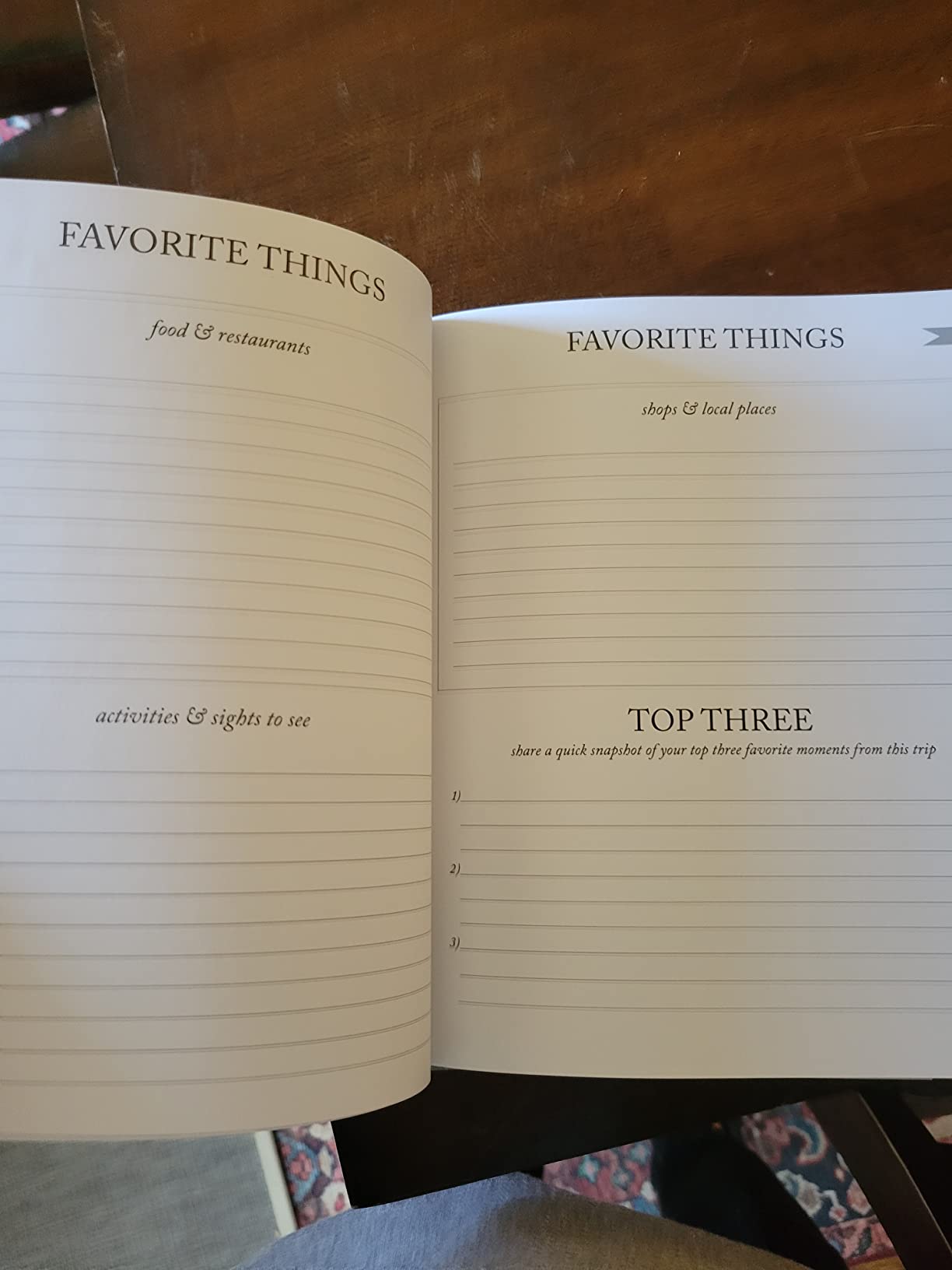 Duncan & Stone Travel Journal with Prompts, Linen Hardcover, Sage Green customer photo 2