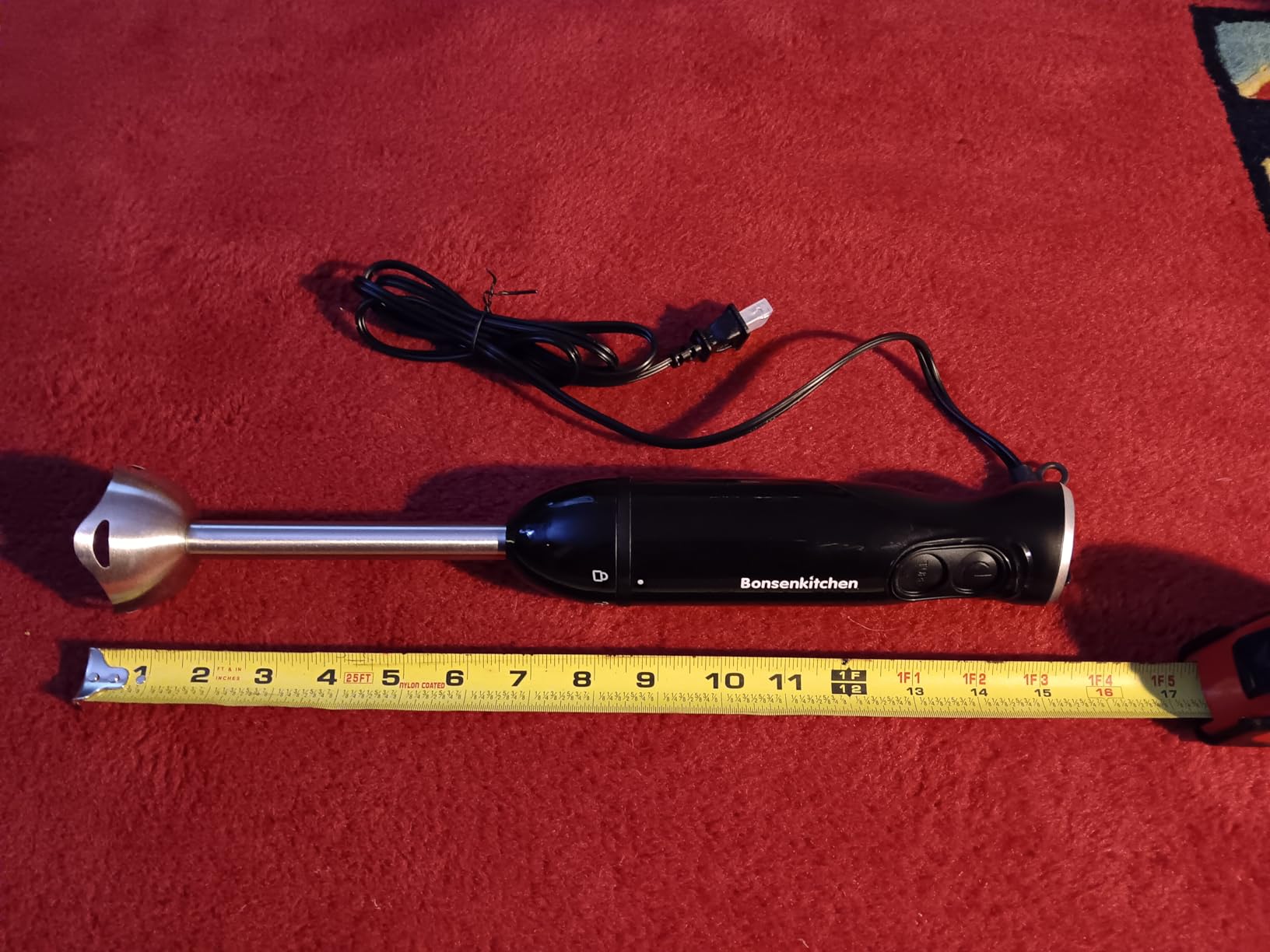 Bonsenkitchen 3-in-1 Immersion Blender Handheld with 2 Mixing Speed customer photo 1