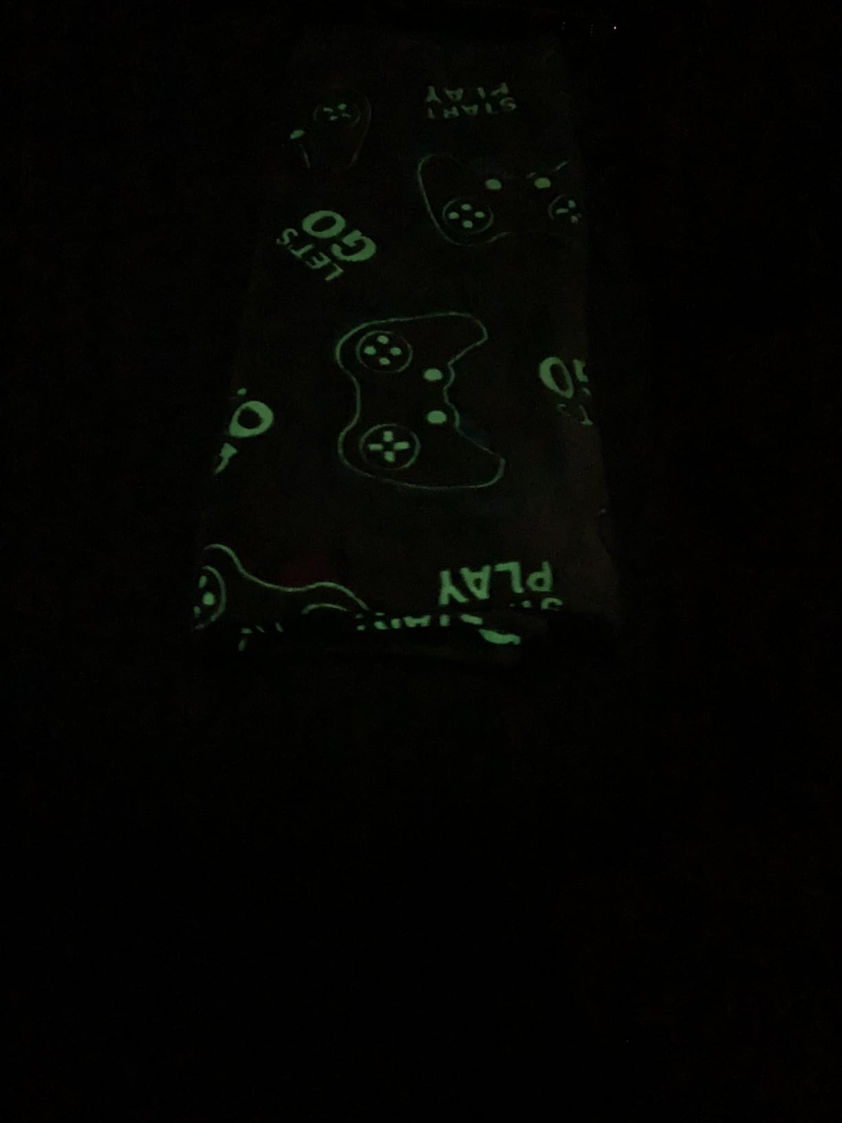 Jekeno Glow in The Dark Gaming Blanket Gamer Game Controller Throw Gift Toys for Kids Boys Teen Son Adults Gamepad Presents Easter Birthday Christmas Bedroom Decor Luminous Blanket Grey 50