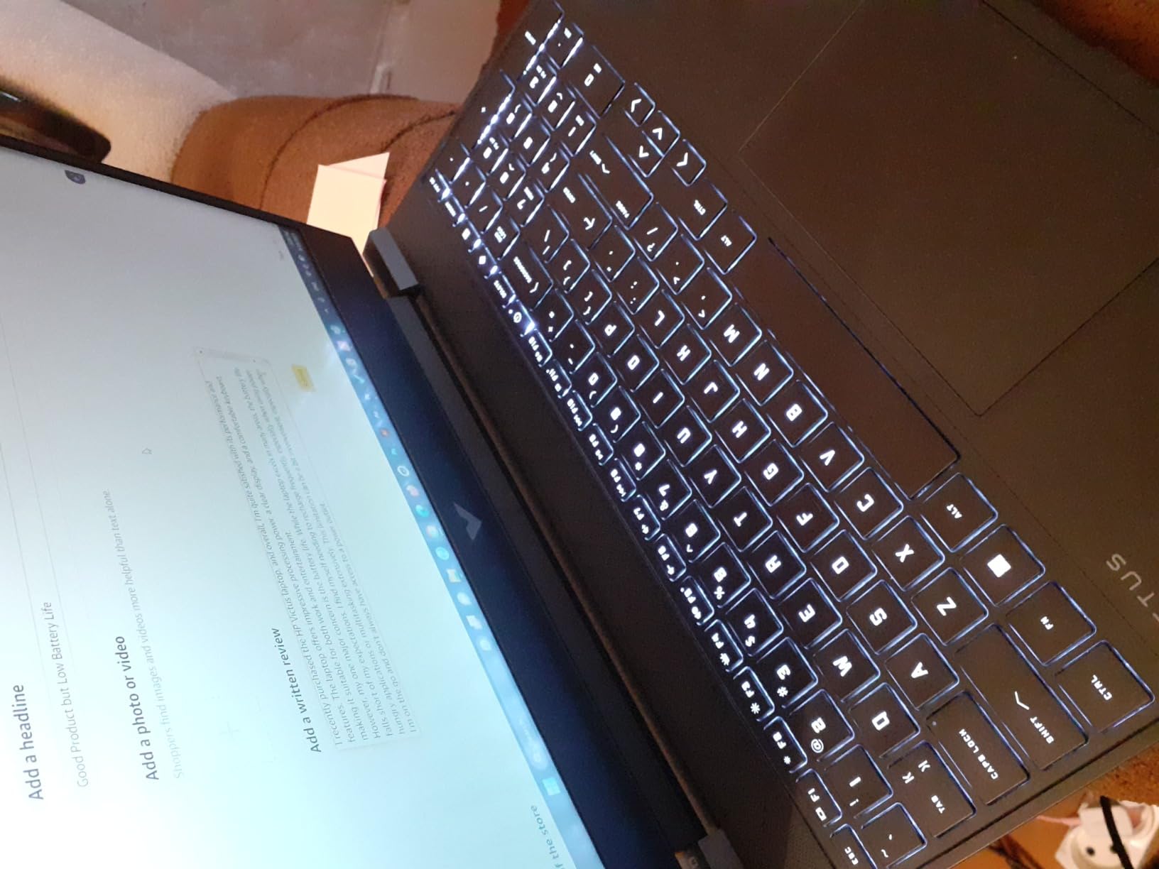 HP Victus 15 Gaming Laptop, NVIDIA GeForce RTX 3050, 12th Gen Intel Core i5-12500H, 8 GB RAM, 512 GB SSD, Full HD Display, Windows 11 Home, Backlit Keyboard, Enhanced Thermals (15-fa0025nr, 2022) customer photo 1