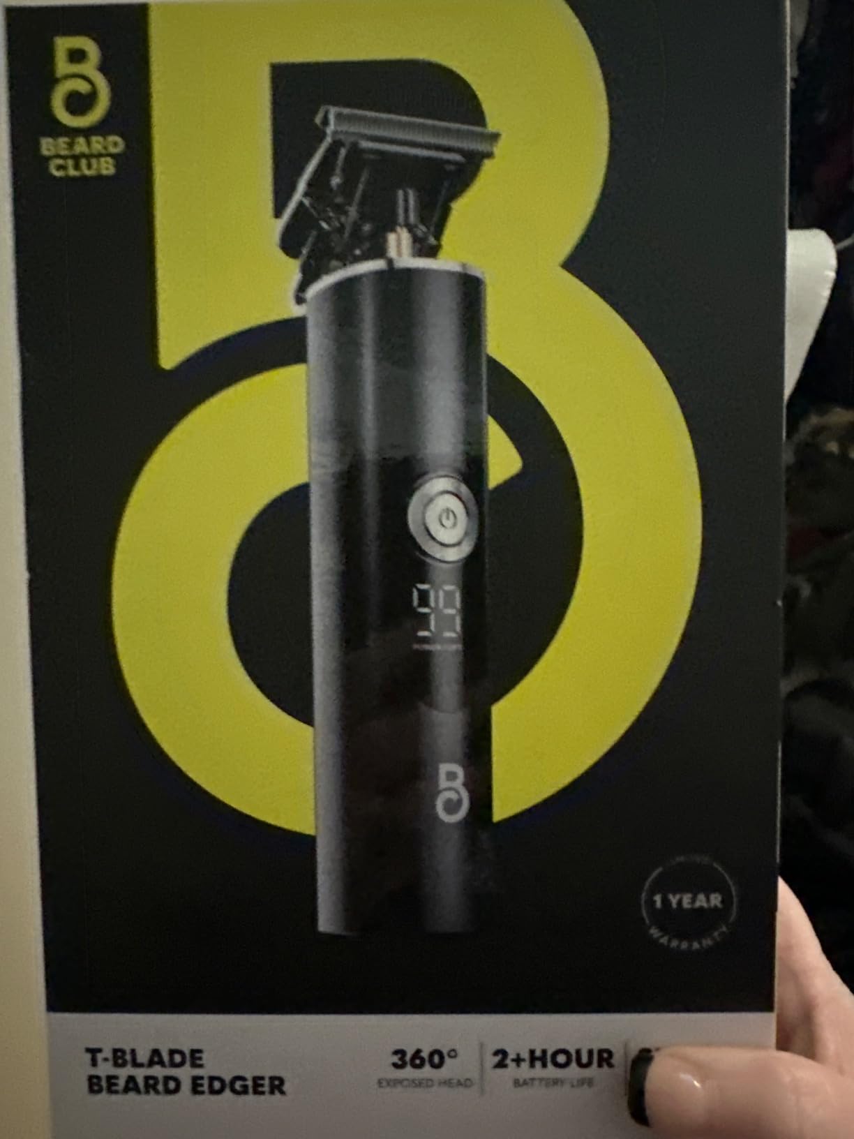 The Beard Club Beard Trimmer for Men - Electric Cordless Rechargeable Beard & Hair Trimmer - High Power 7000 RPM - 8 Color Guides 45 Unique Trim Lengths - Travel Lock customer photo 2