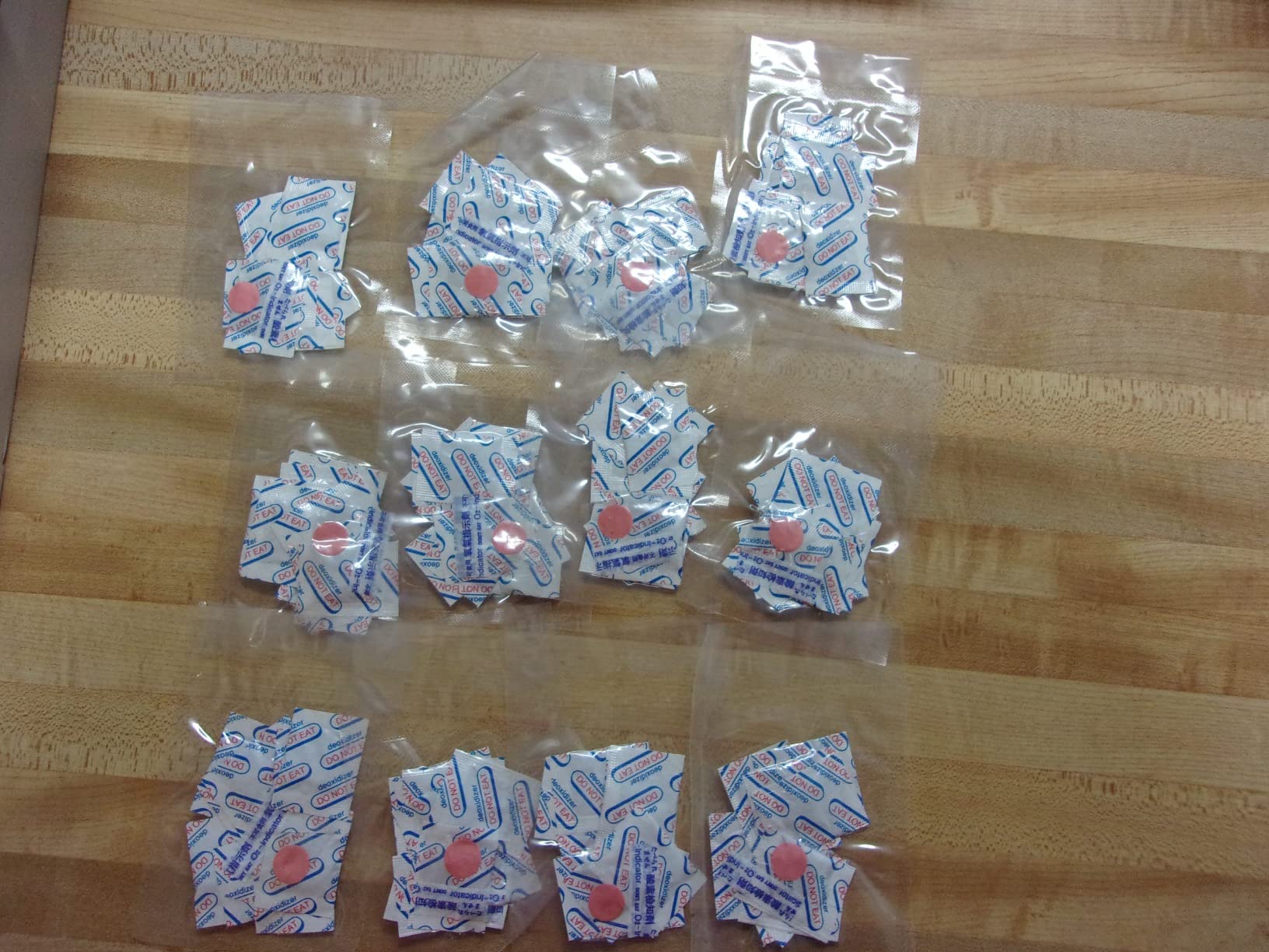 120 Packs 500CC Food Grade Oxygen Absorbers (10 Pack in Individual Vacuum Bag ) , Oxygen Absorbers For Long Term Food Storage with Oxygen Indicator , Works in Mylar Bags, Mason Jars, and Vacuum Bags customer photo 1