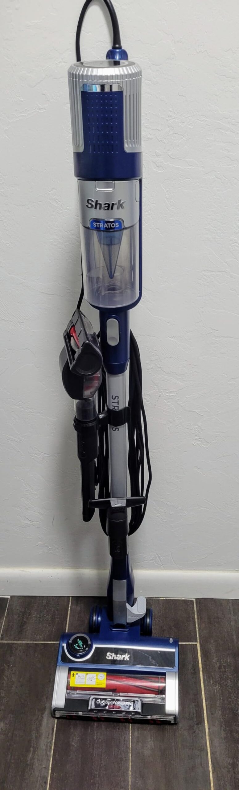 Shark Stratos Corded Stick Vacuum, DuoClean PowerFins, Navy, HZ3002 customer photo 2