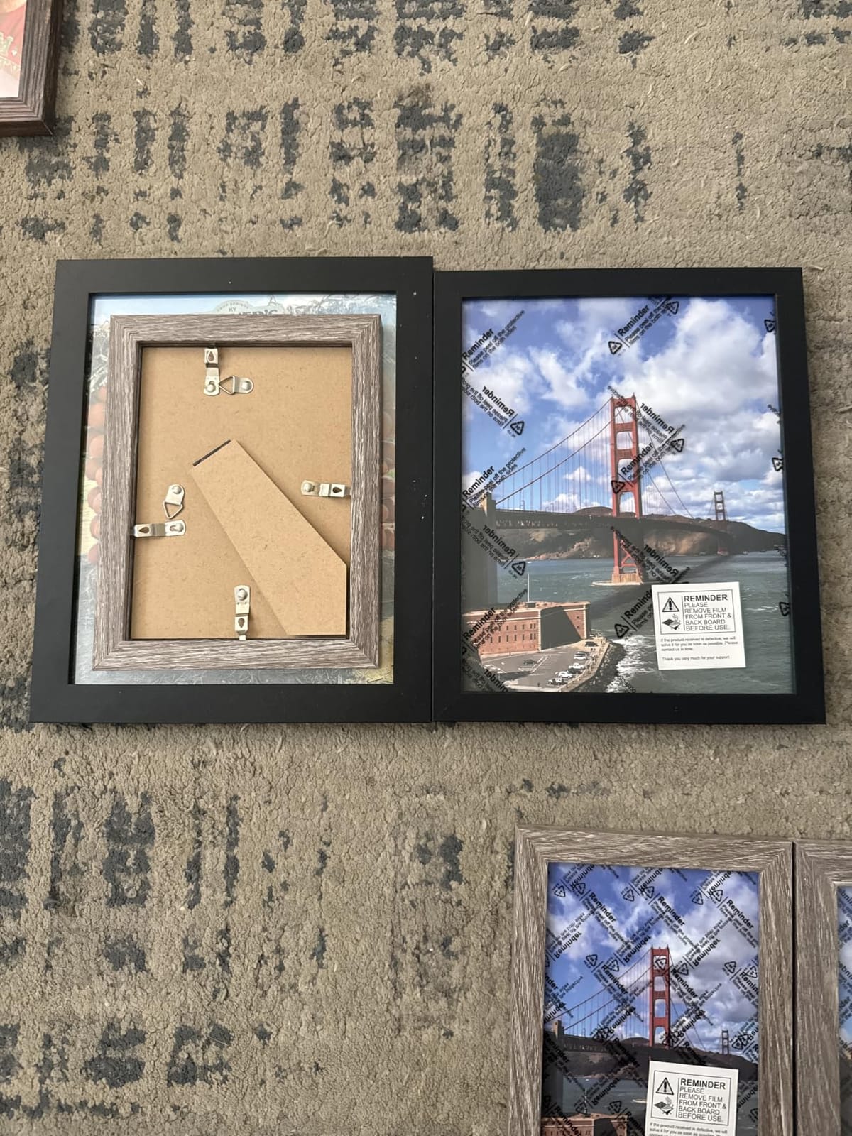 LUCKYLIFE Picture Frame Set 10-Pack, Gallery Wall Frame Collage with 8x10 5x7 4x6 Frames in 3 Different Finishes customer photo 2