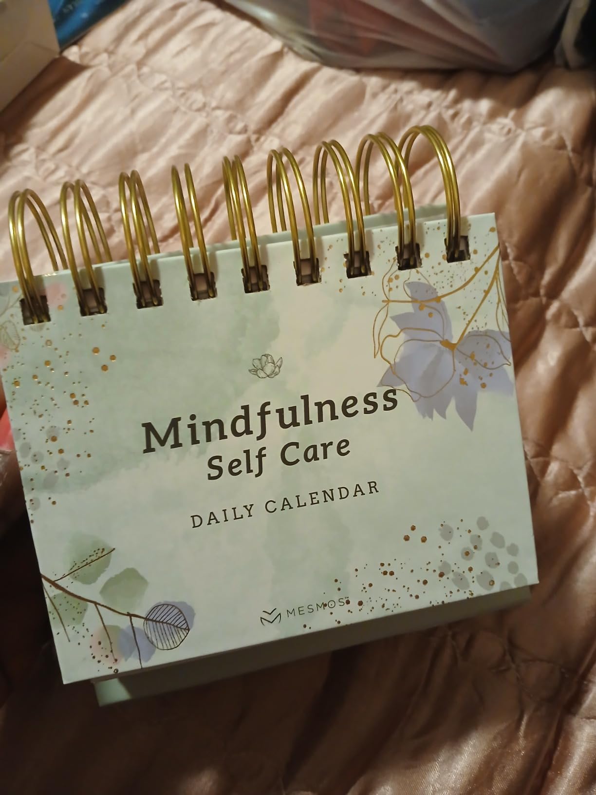MESMOS Mindfulness Perpetual Flip Calendar with 366 Daily Affirmations - Self Care Gifts for Women, Teacher Appreciation, Inspirational Office Desk Decor, Stress Relief Desk Accessory Gift for Women customer photo 1