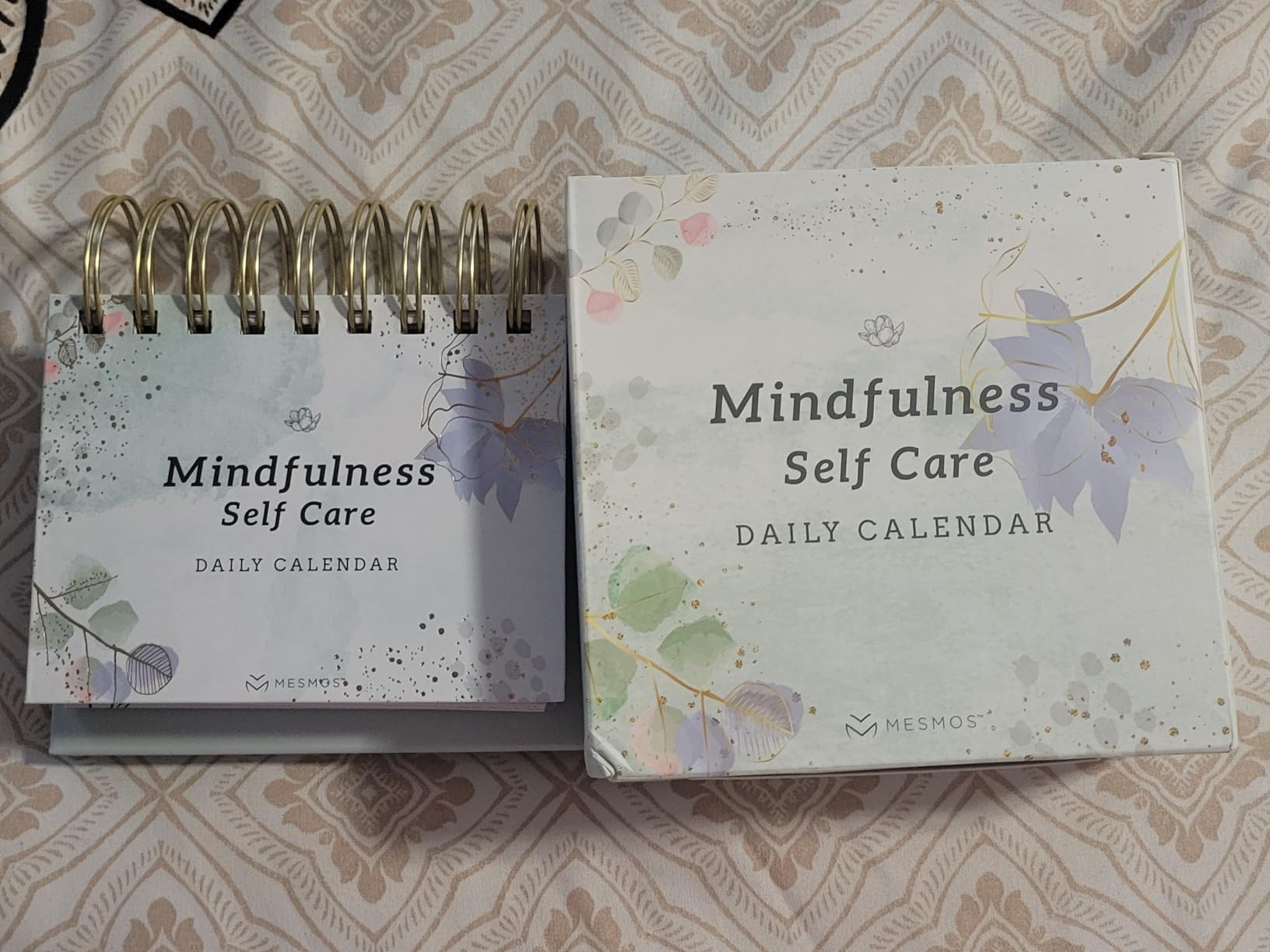 MESMOS Mindfulness Perpetual Flip Calendar with 366 Daily Affirmations - Self Care Gifts for Women, Teacher Appreciation, Inspirational Office Desk Decor, Stress Relief Desk Accessory Gift for Women customer photo 2