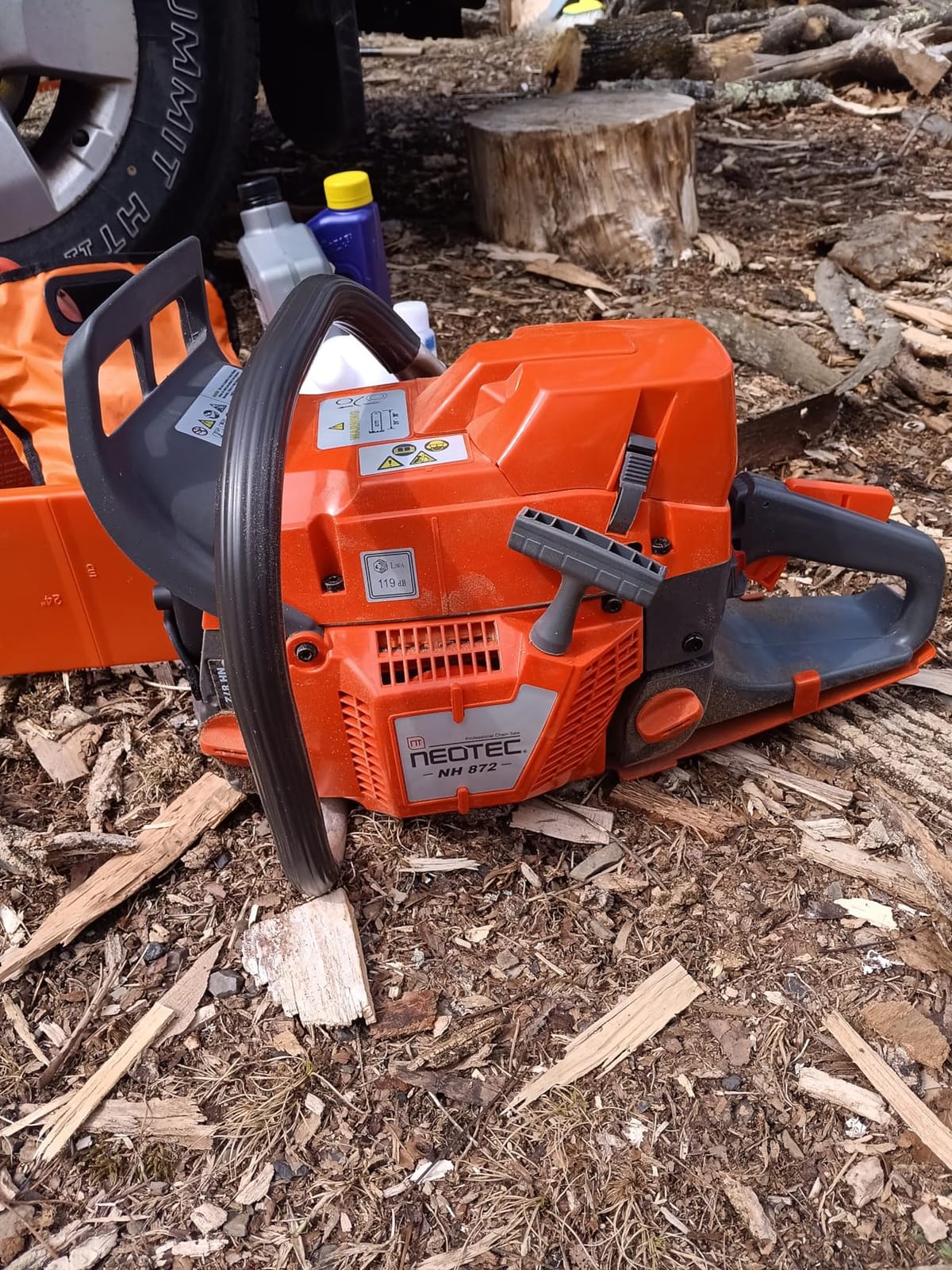 NEO-TEC NH872 28 Inch Gas Powered Chainsaw 71cc Gasoline Chain Saw Power Head 5.3HP Professional Chain Saw Gas All Parts Compatible with Husqvarna 372XP Motosierra De Gasolina for Heavy-duty Forestry customer photo 2