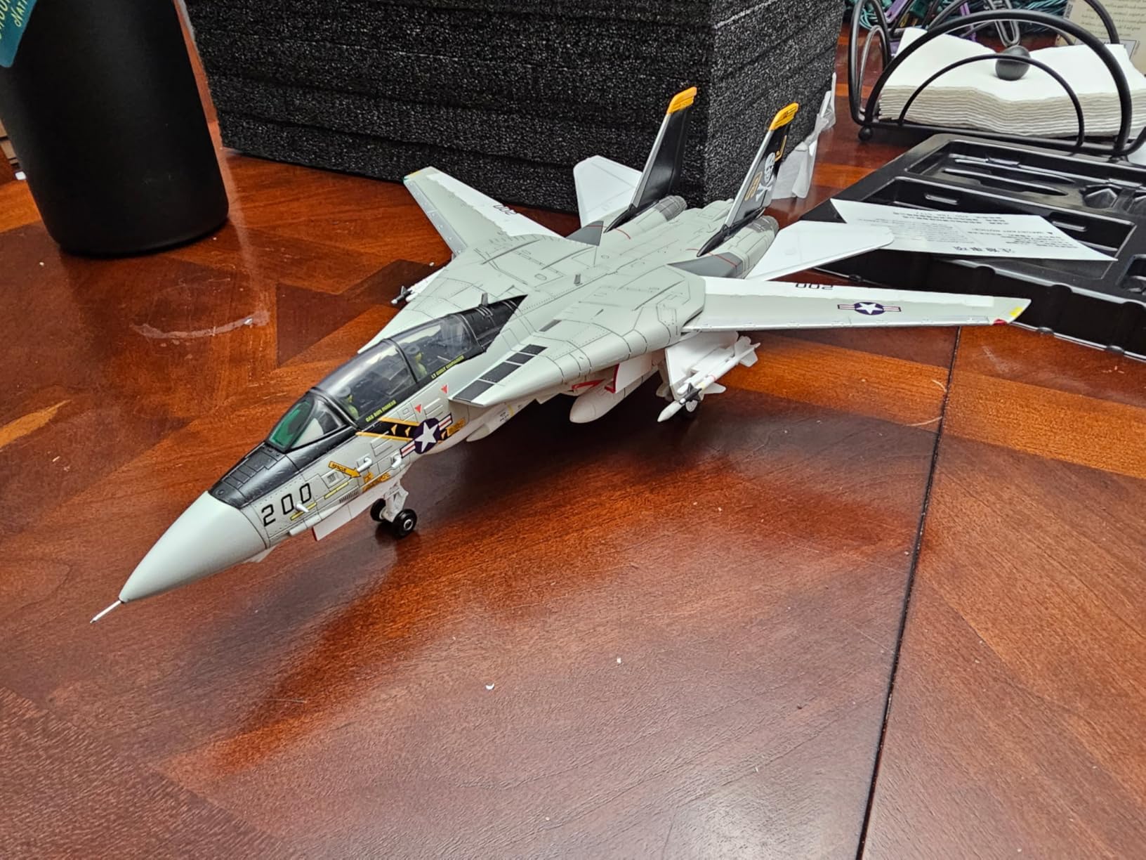 F-14 Tomcat VF-84 Jolly Rogers 1/72 Scale Die-Cast Metal Fighter Jet Model customer photo 2