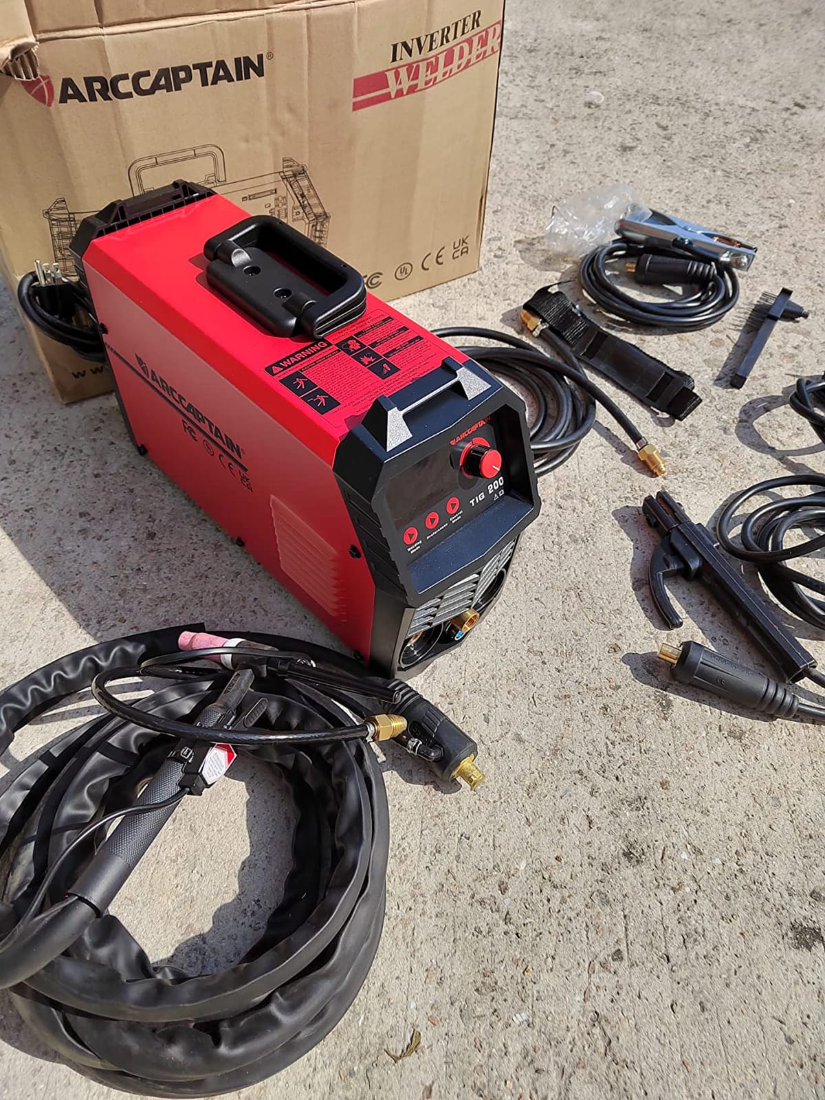 ARCCAPTAIN 200A TIG Welder, 110V/220V TIG/Stick 2 IN 1 Welding Machine customer photo 1