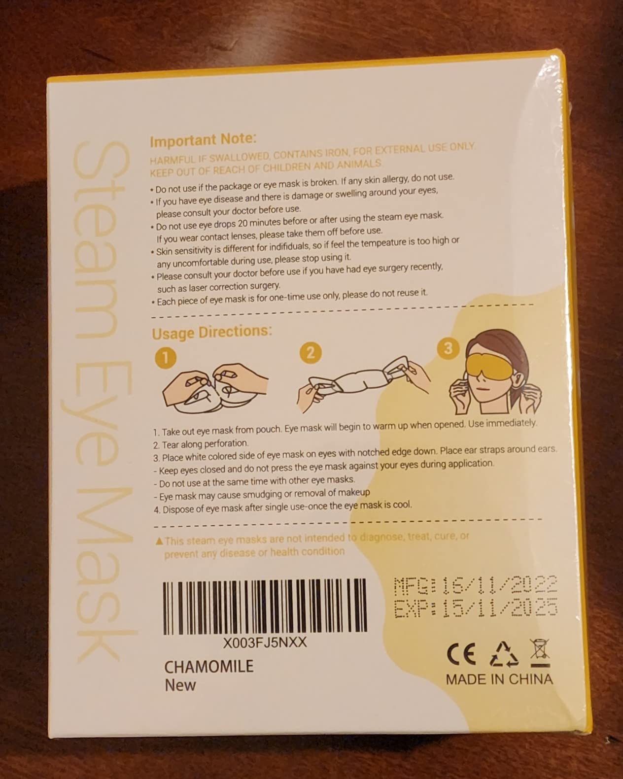 BeHoomi Steam Eye Mask, 10Packs Heated Eye Mask, Self Heating Disposable SPA Warm Compress for Eyes Sleep Mask, Travel Essentials & Relaxation Gifts for Women (Lavender Scent) customer photo 1