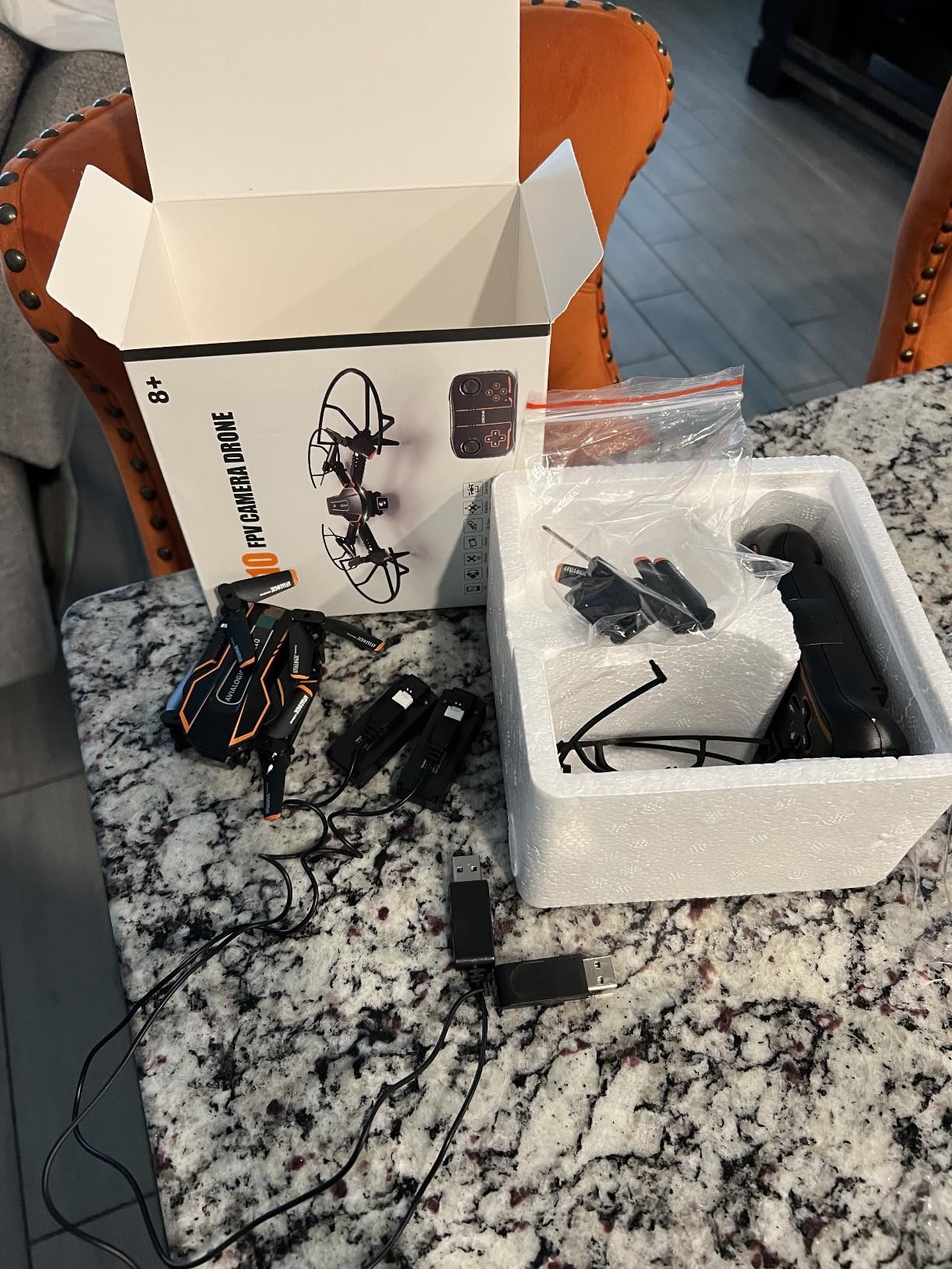 AVIALOGIC Mini Drone with Camera for Kids, Remote Control Helicopter Toys Gifts for Boys Girls, FPV RC Quadcopter with 1080P Live Video Camera, Gravity Control, 3 Batteries, Carrying Bag customer photo 1