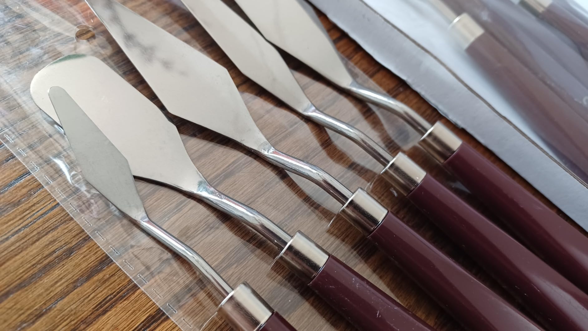 10PCS Palette Knife, Stainless Steel Painting Knife Set, Flexible Spatula Pallet Knife, Metal Artist Knives, Oil Painting Accessories Color Mixing Scraper for Oil, Canvas, Acrylic Painting By CUALORK customer photo 2