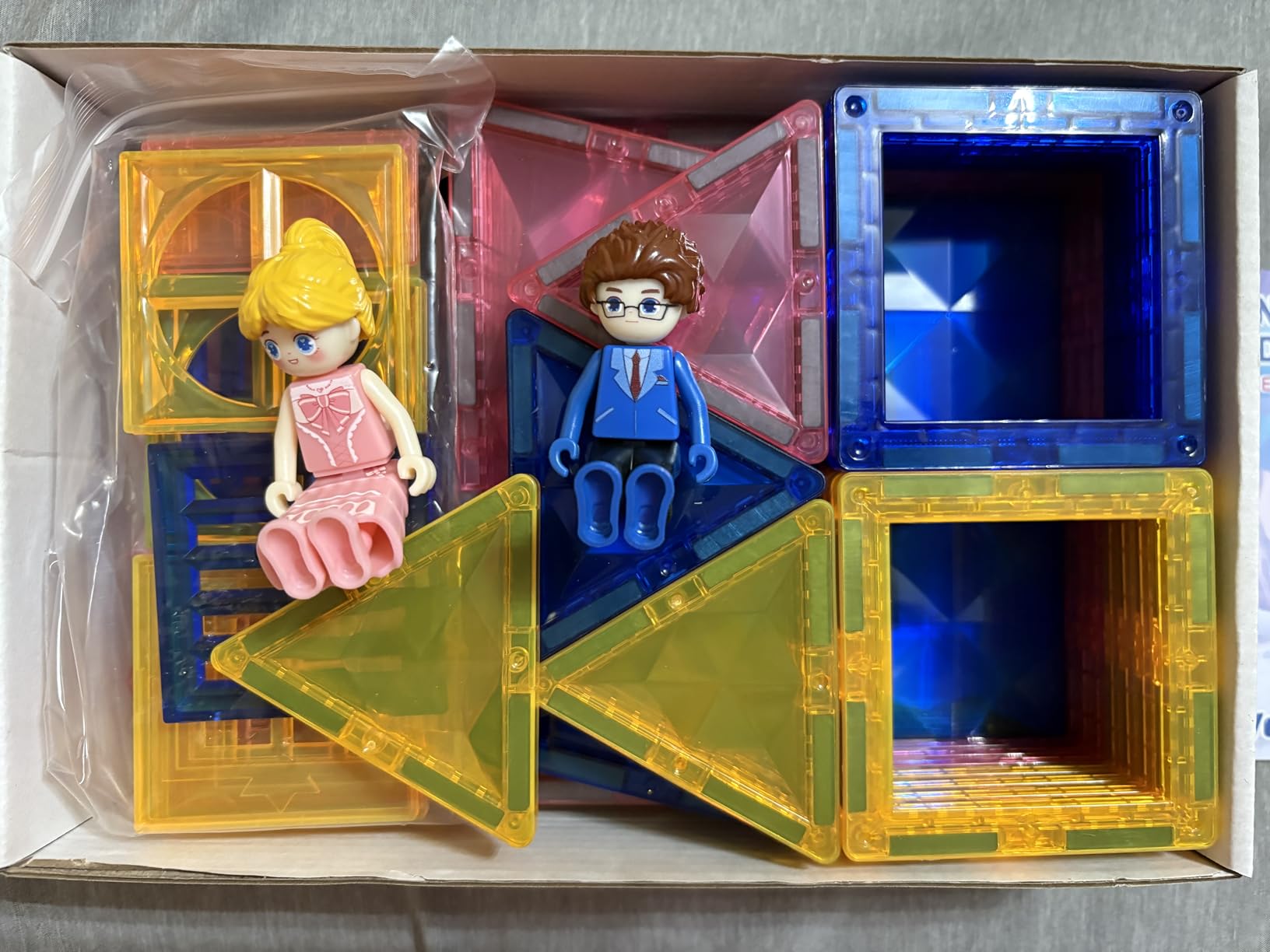 Diamond Magnetic Building Blocks for Kids - Princess Castle Magnetic Tiles Toys for 3-8 Year Old Girls & Boys - 3 4 5 6 Year Old Girl Birthday Xmas Gifts - STEM Educational Toys for Creative Play customer photo 1