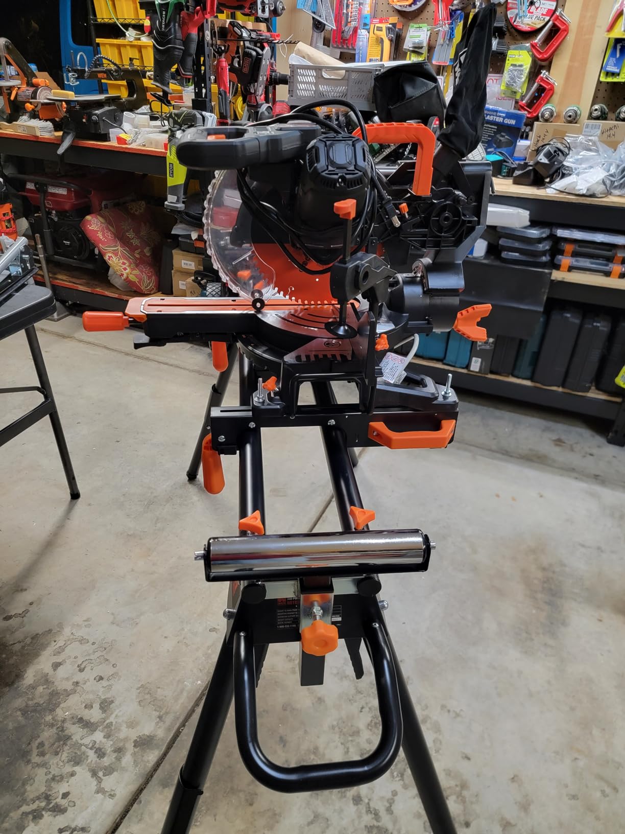WEN MM1015 15-Amp 10-Inch Dual Bevel Sliding Compound Miter Saw with LED Cutline Multi-color customer photo 2