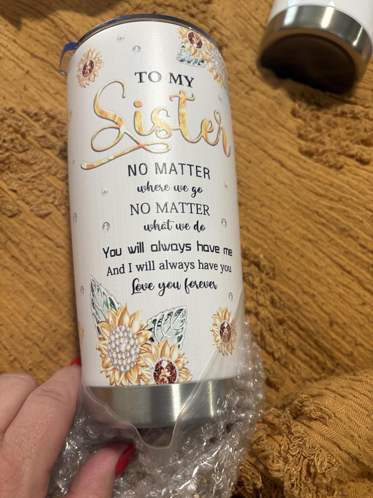 Best Gifts for Brother, Fathers Day/Christmas/Birthday Gift for Brothers Adult Tumblers 20oz, Big Brother Gifts from Sister Coffee Mug, Funny Gift for Older/Little Brothers Cup customer photo 1