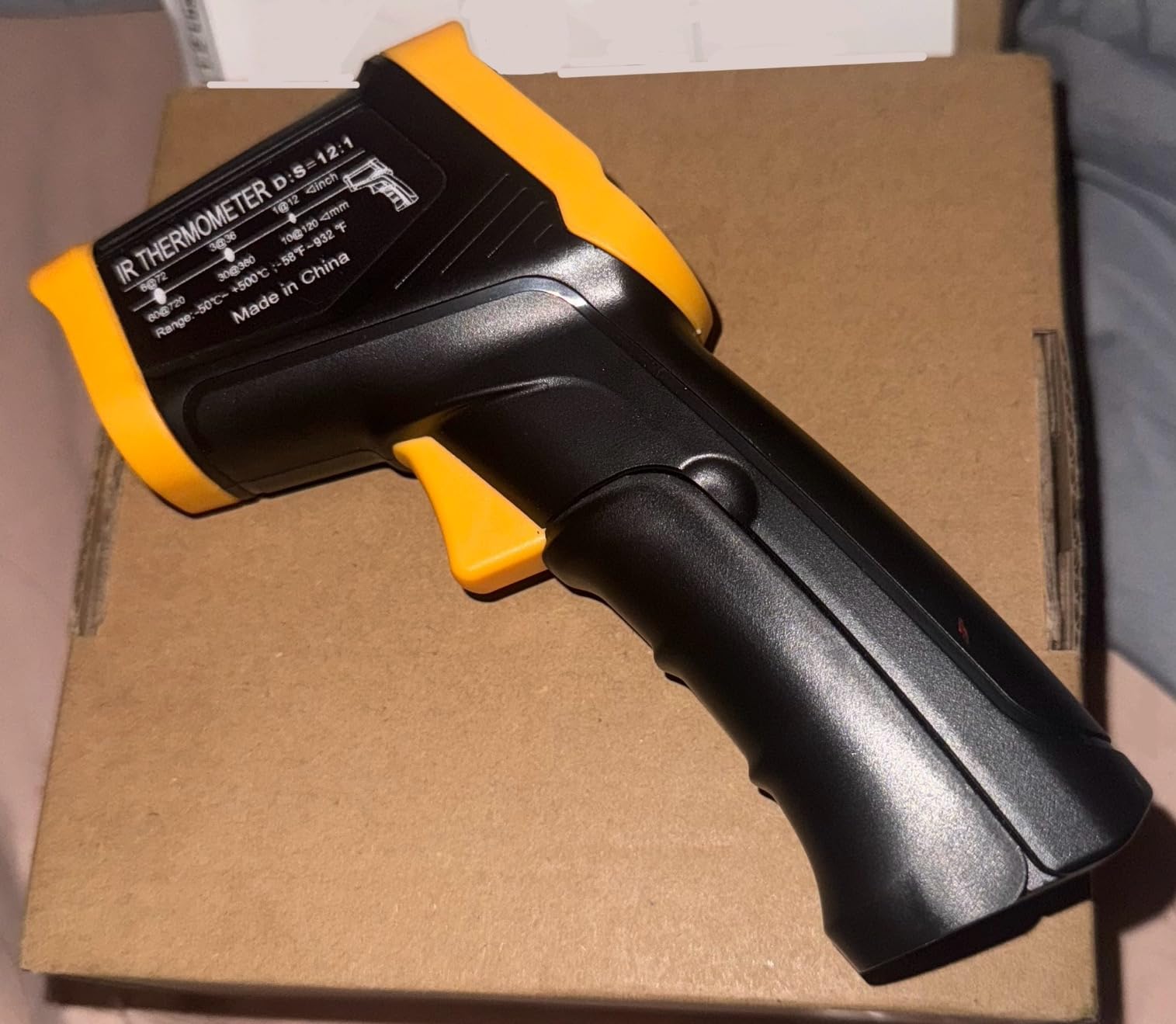Digital Infrared Thermometer gun for cooking,BBQ,Pizza oven,Ir Thermometer with Backlight,-58℉~932℉(-50℃~500℃) Handheld Non Contact Heat Laser Temperature Gun customer photo 1