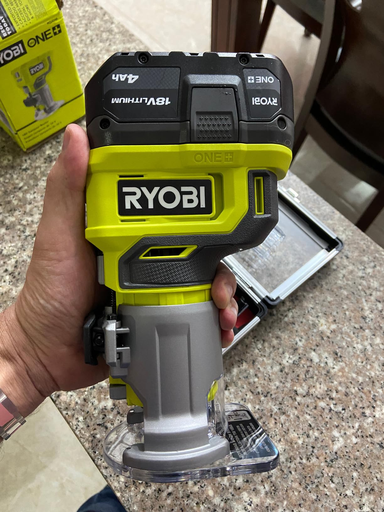 RYOBI ONE+ 18V Cordless Compact Fixed Base Router Tool Only (Battery Not Included) - PCL424B customer photo 2